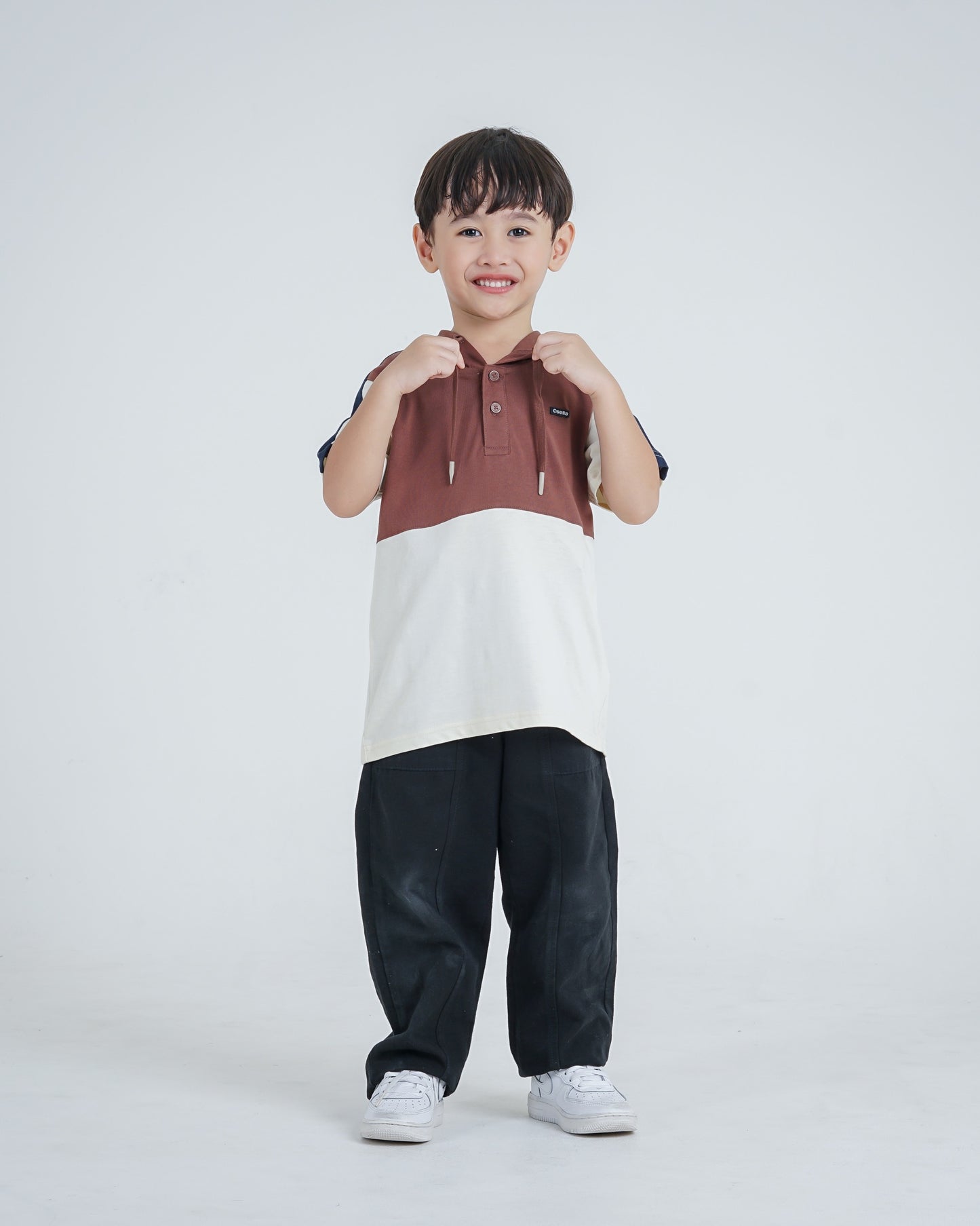 Osella Kids Elordi Hoodie Dual Color T-Shirt