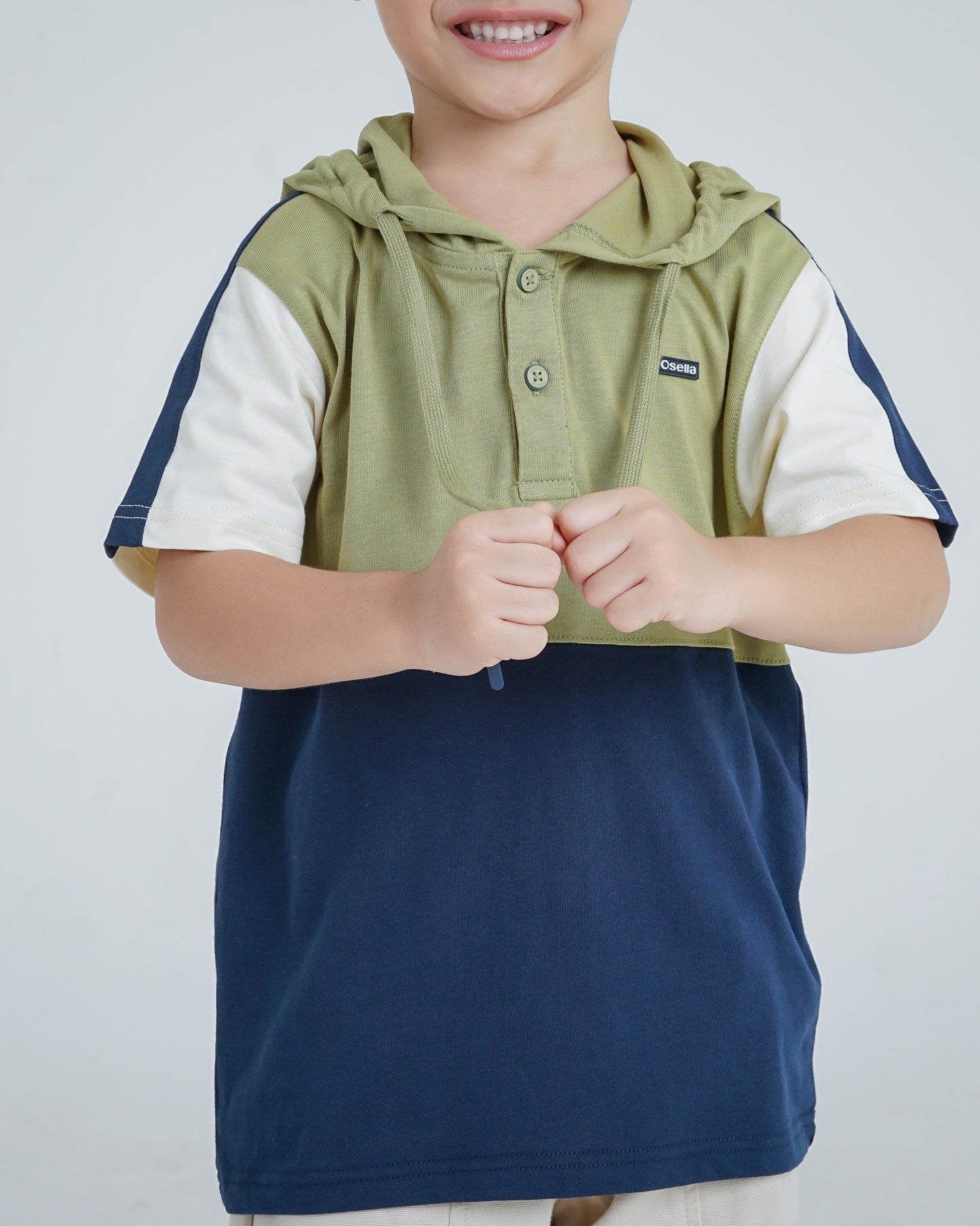 Osella Kids Elordi Hoodie Dual Color T-Shirt