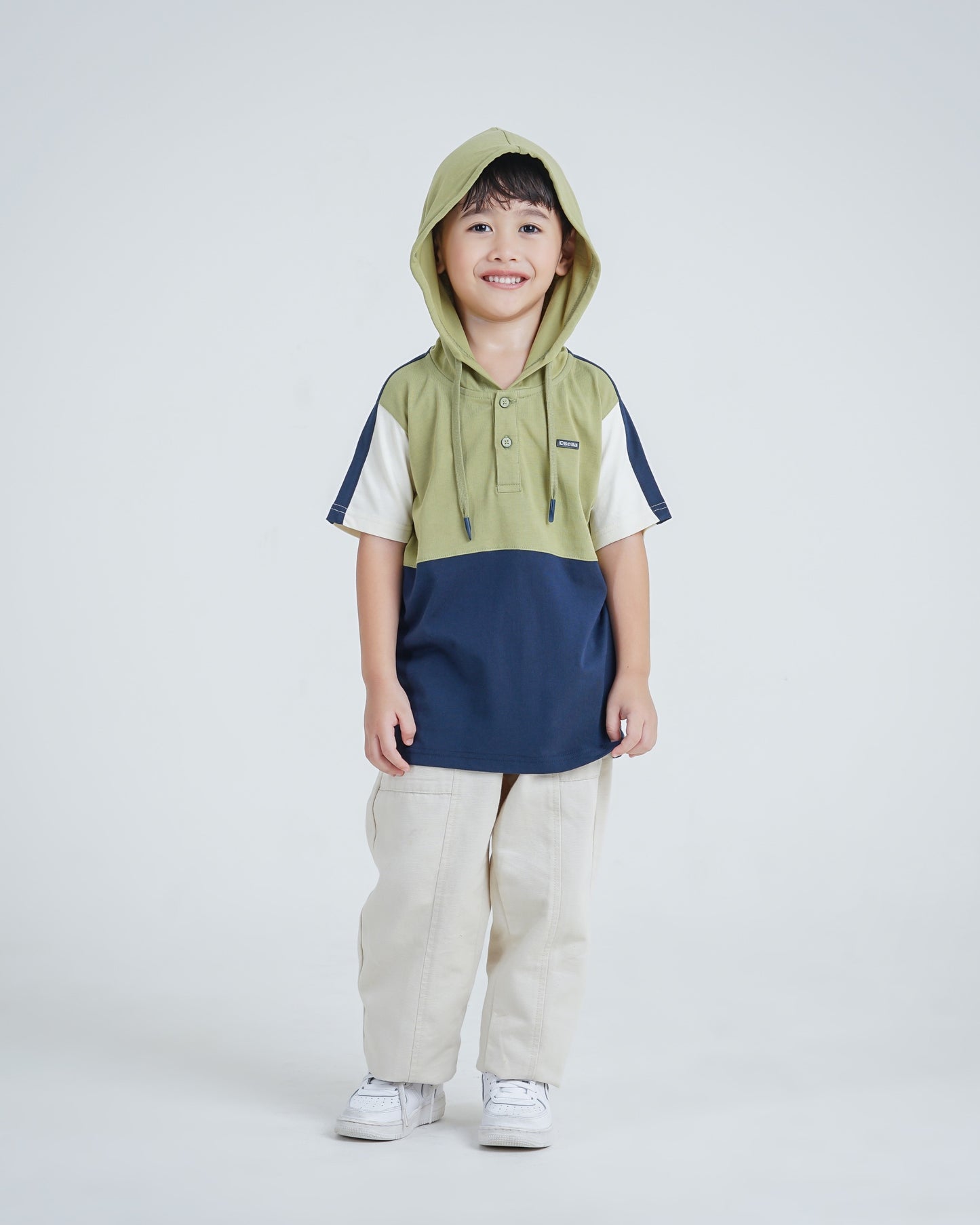 Osella Kids Elordi Hoodie Dual Color T-Shirt