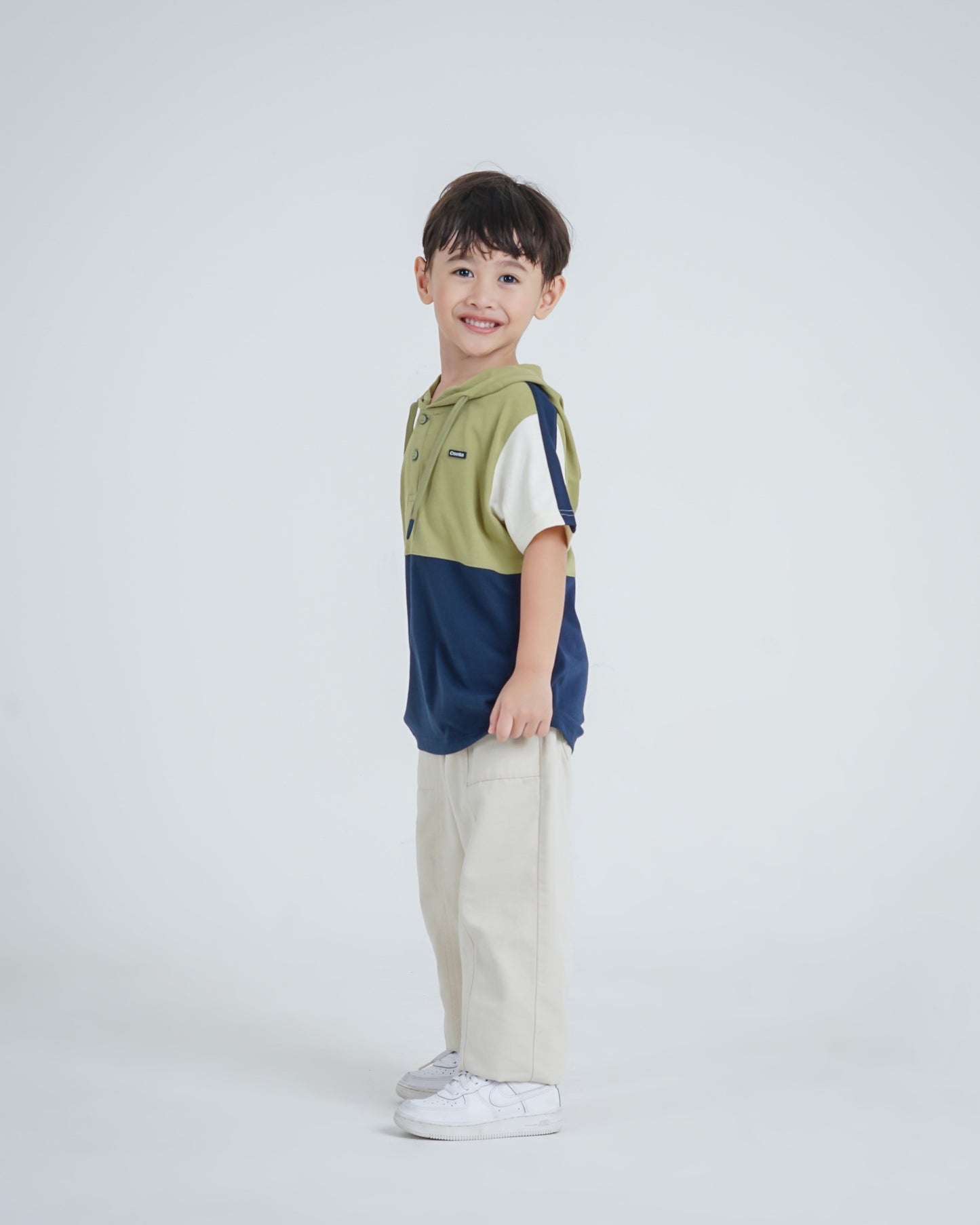 Osella Kids Elordi Hoodie Dual Color T-Shirt