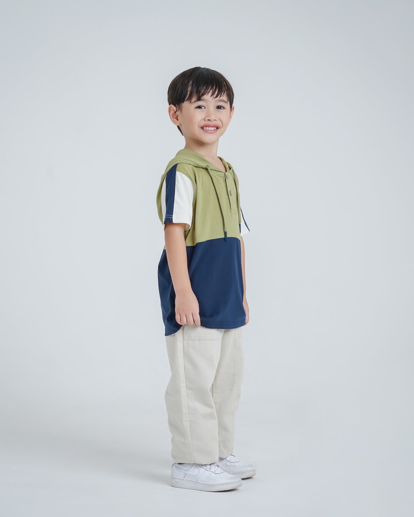 Osella Kids Elordi Hoodie Dual Color T-Shirt