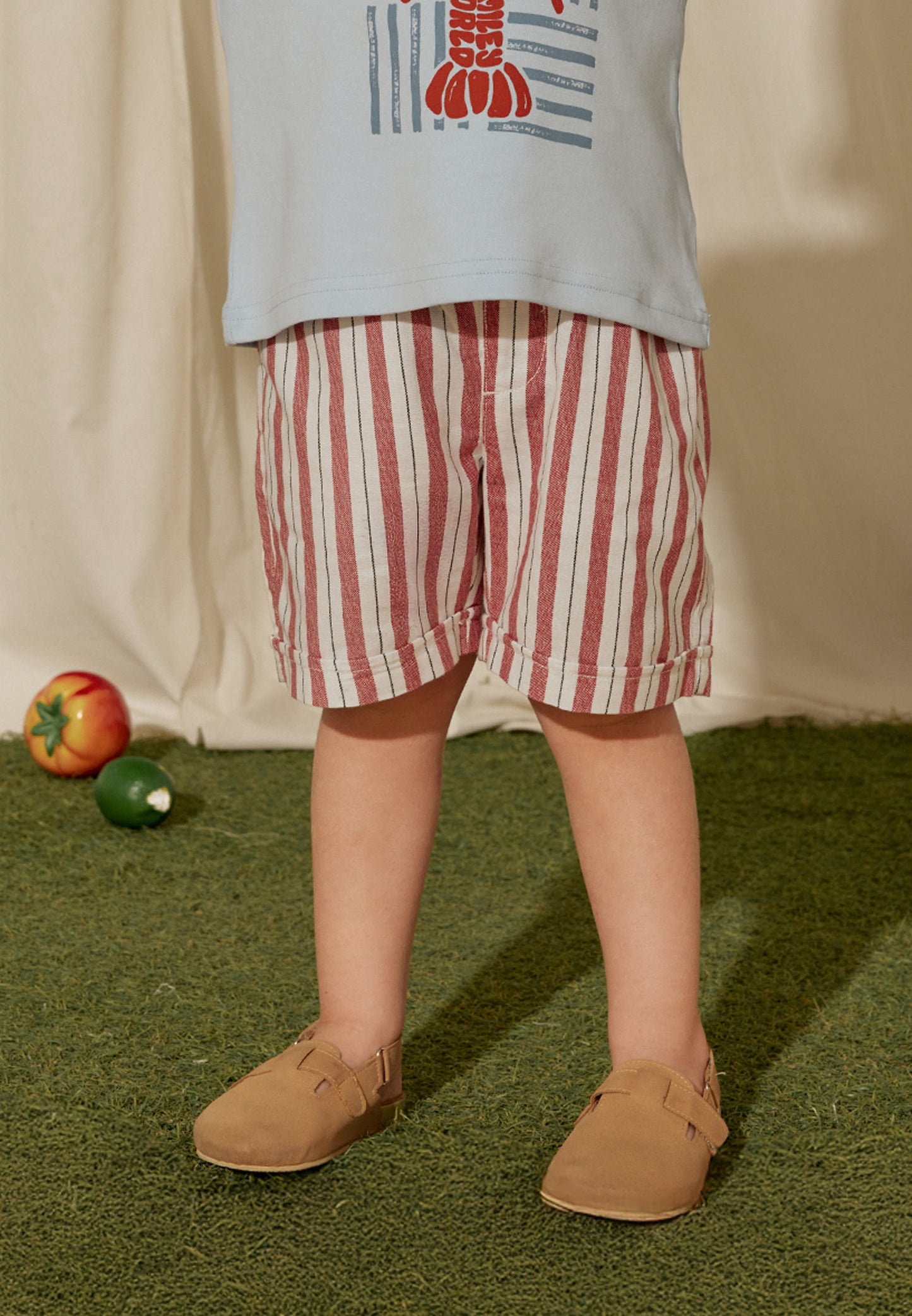 Osella Kids x Smiley World Scorfano Short Pants Stripe