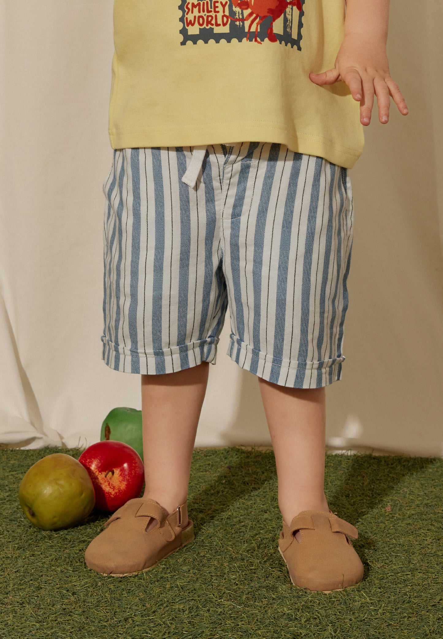 Osella Kids x Smiley World Scorfano Short Pants Stripe