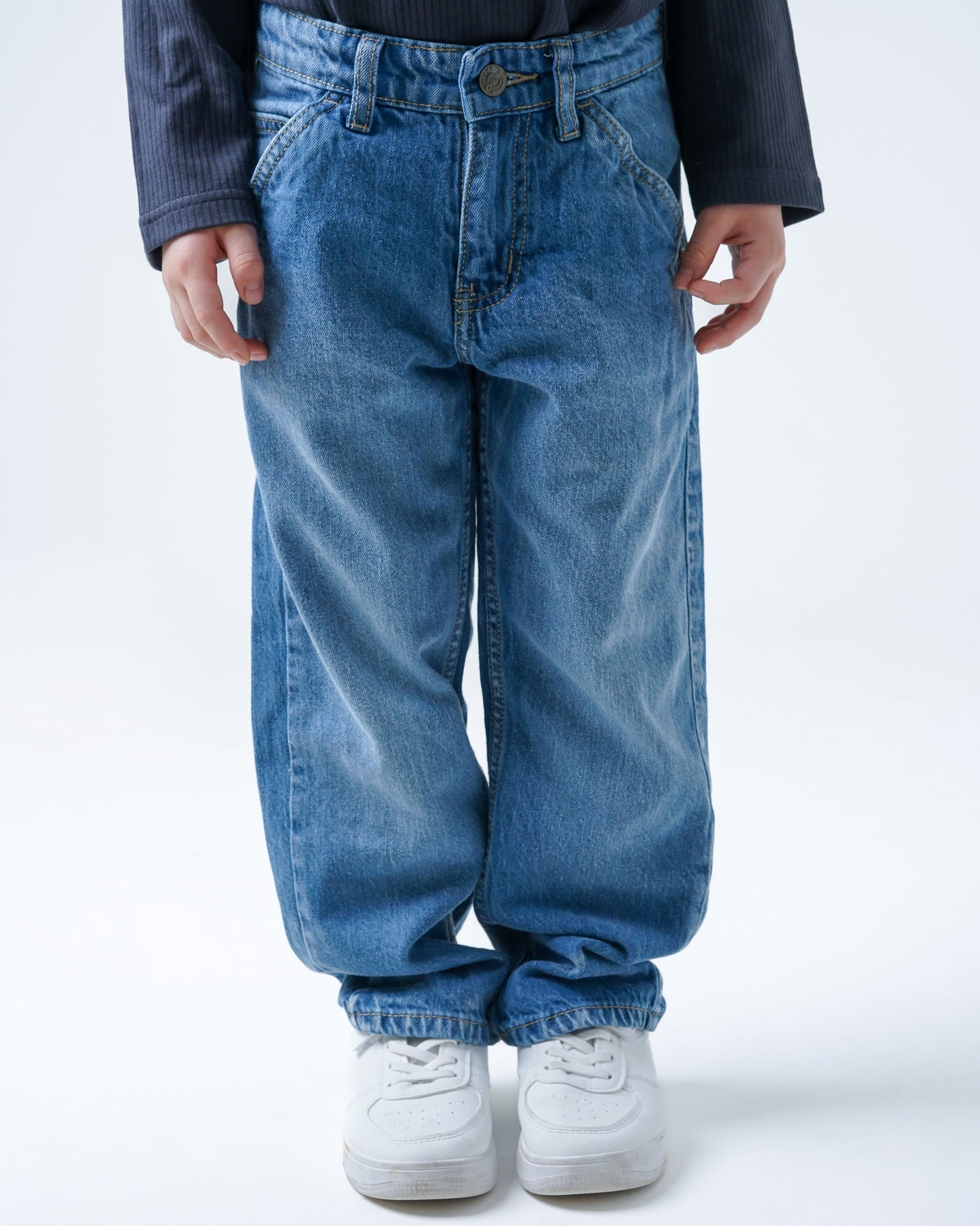 Osella Kids Torrence Baggy Fit Denim Pants