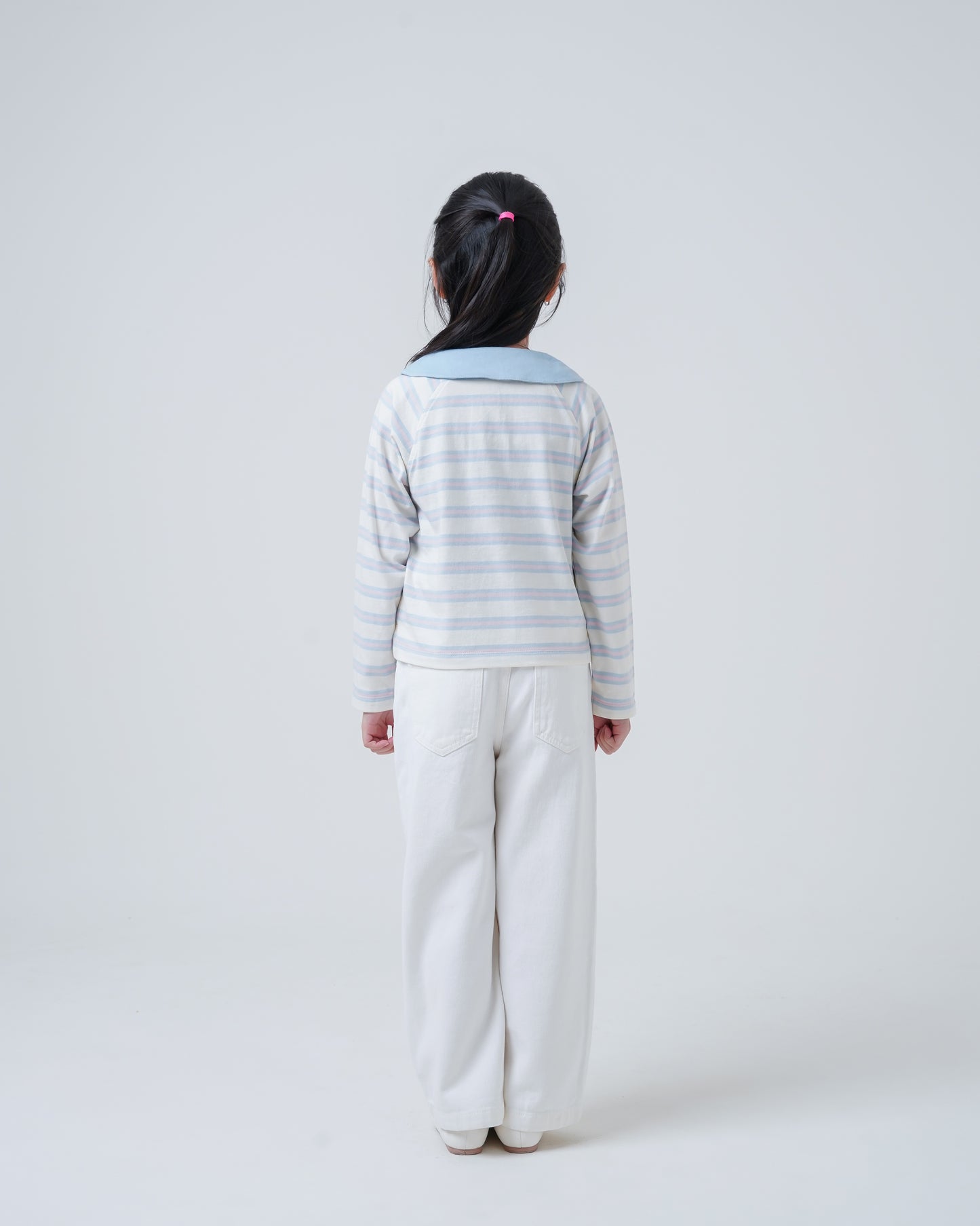Osella Kids Pastel Stripes Collared Tee