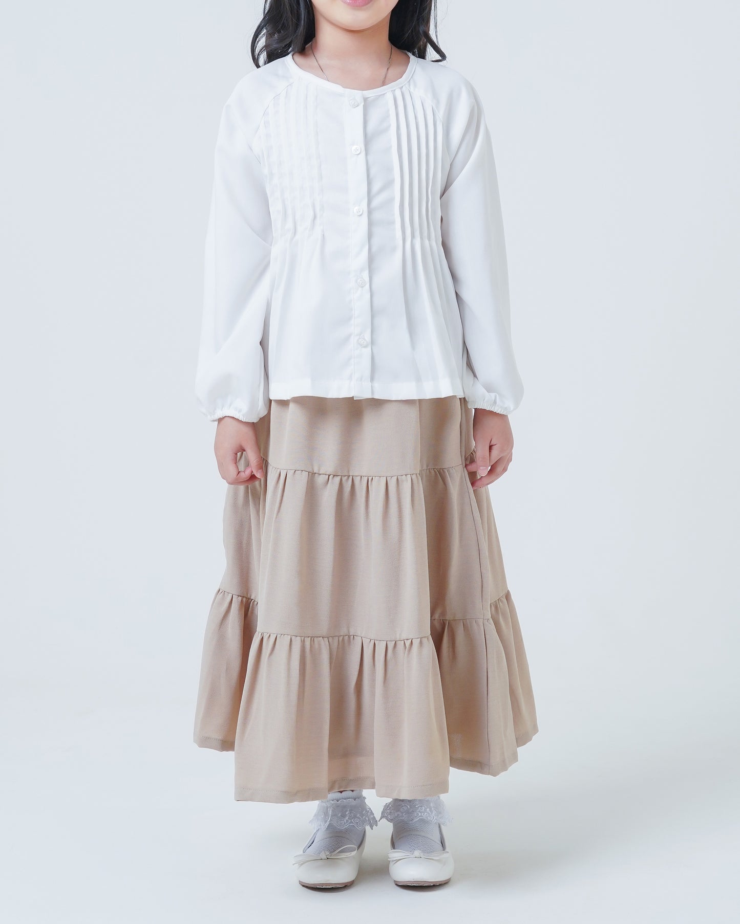 Osella Kids Pearl Pleated Blouse