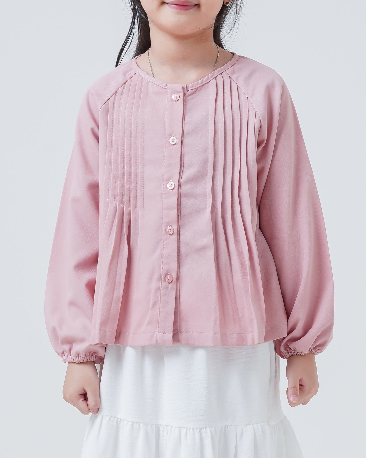 Osella Kids Pearl Pleated Blouse