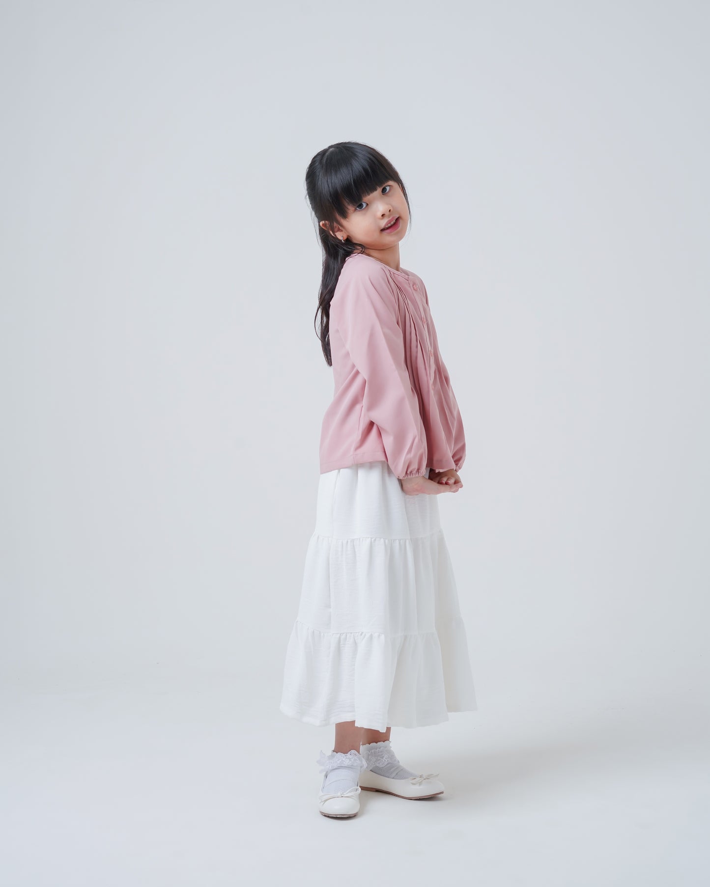Osella Kids Pearl Pleated Blouse