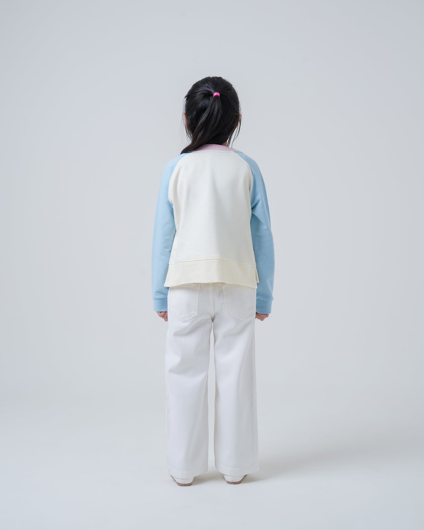 Osella Kids Soft Pastel Tri Color Block Cardigan