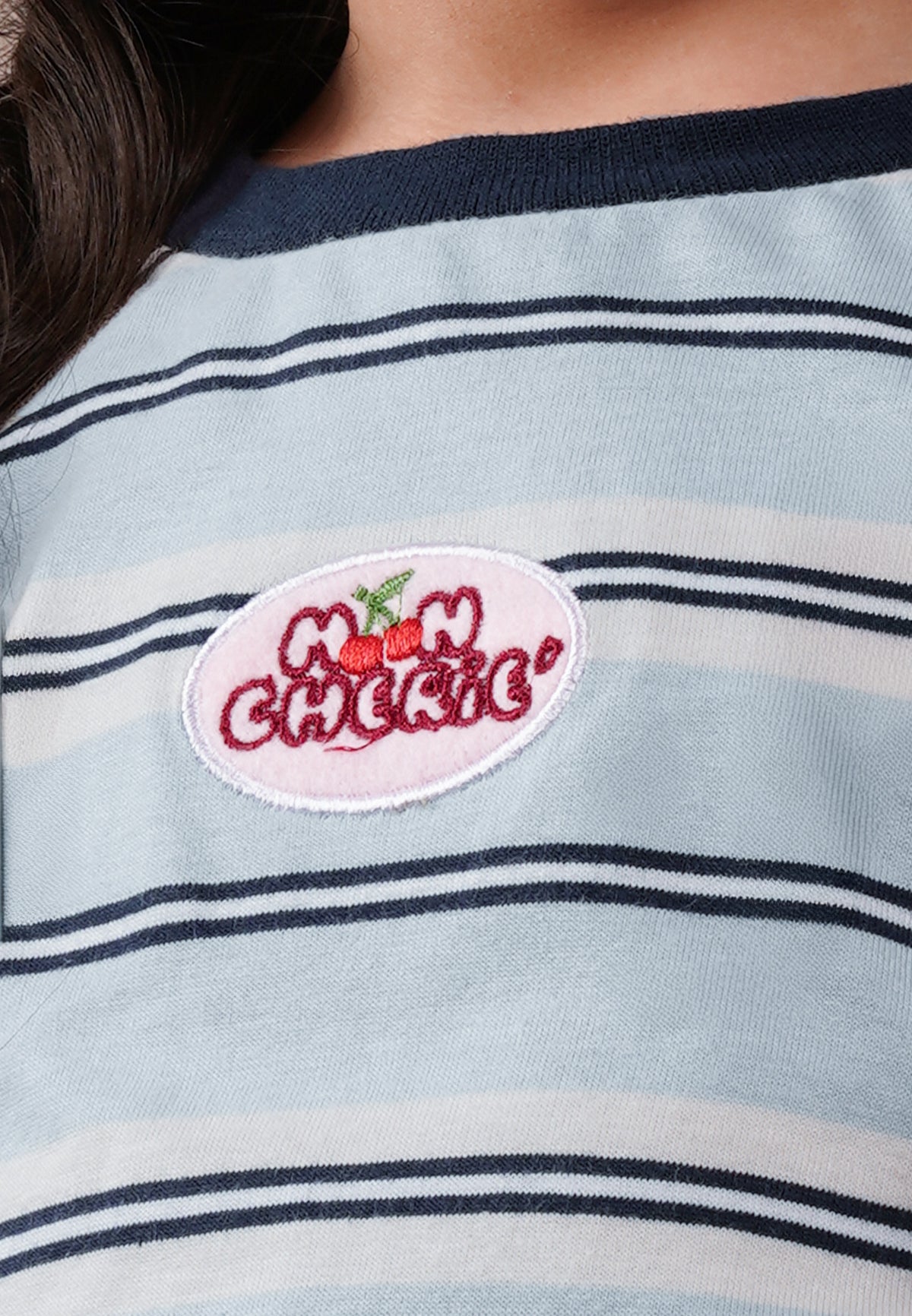 Osella Kids Ringer Cherry Stripe T-Shirt