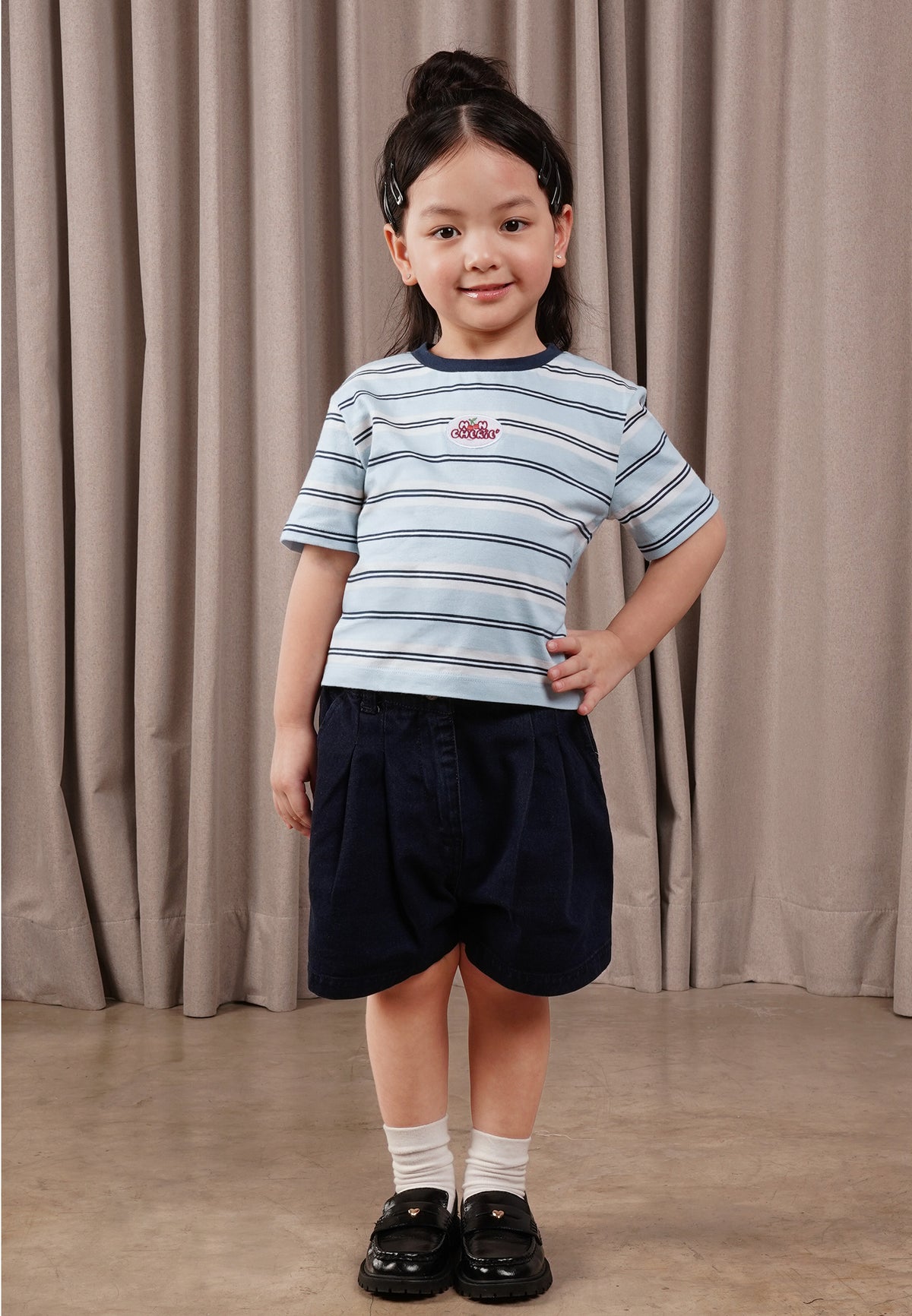 Osella Kids Ringer Cherry Stripe T-Shirt