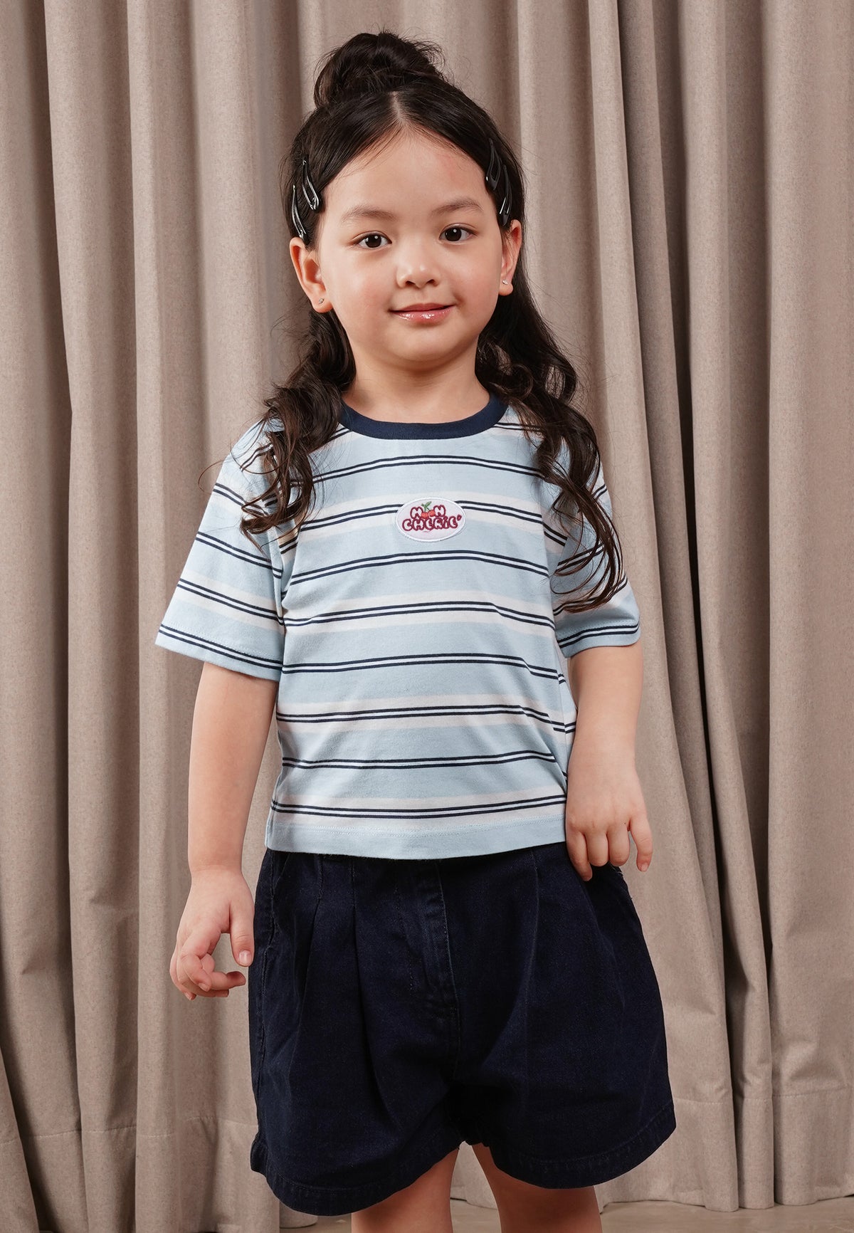 Osella Kids Ringer Cherry Stripe T-Shirt