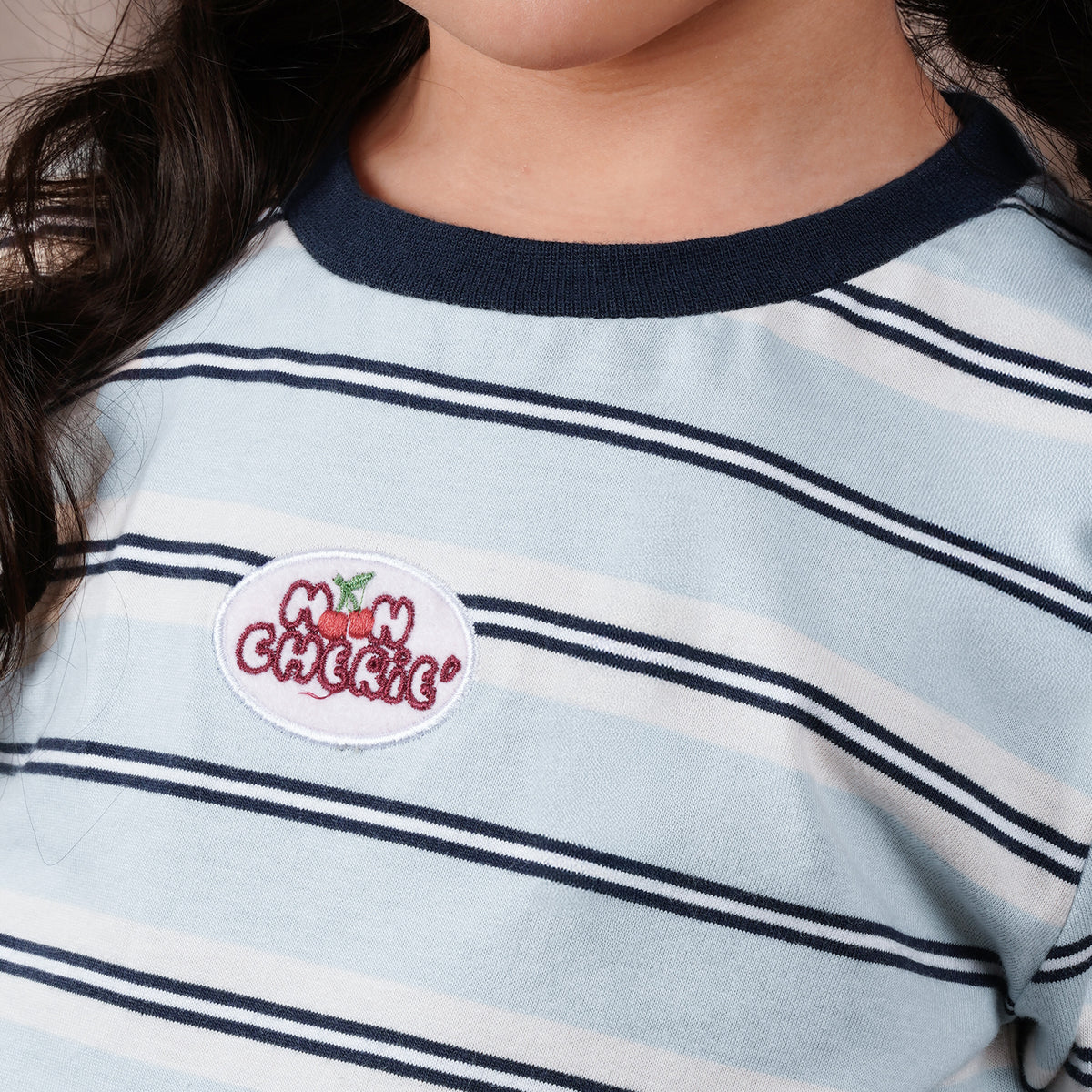 Osella Kids Ringer Cherry Stripe T-Shirt