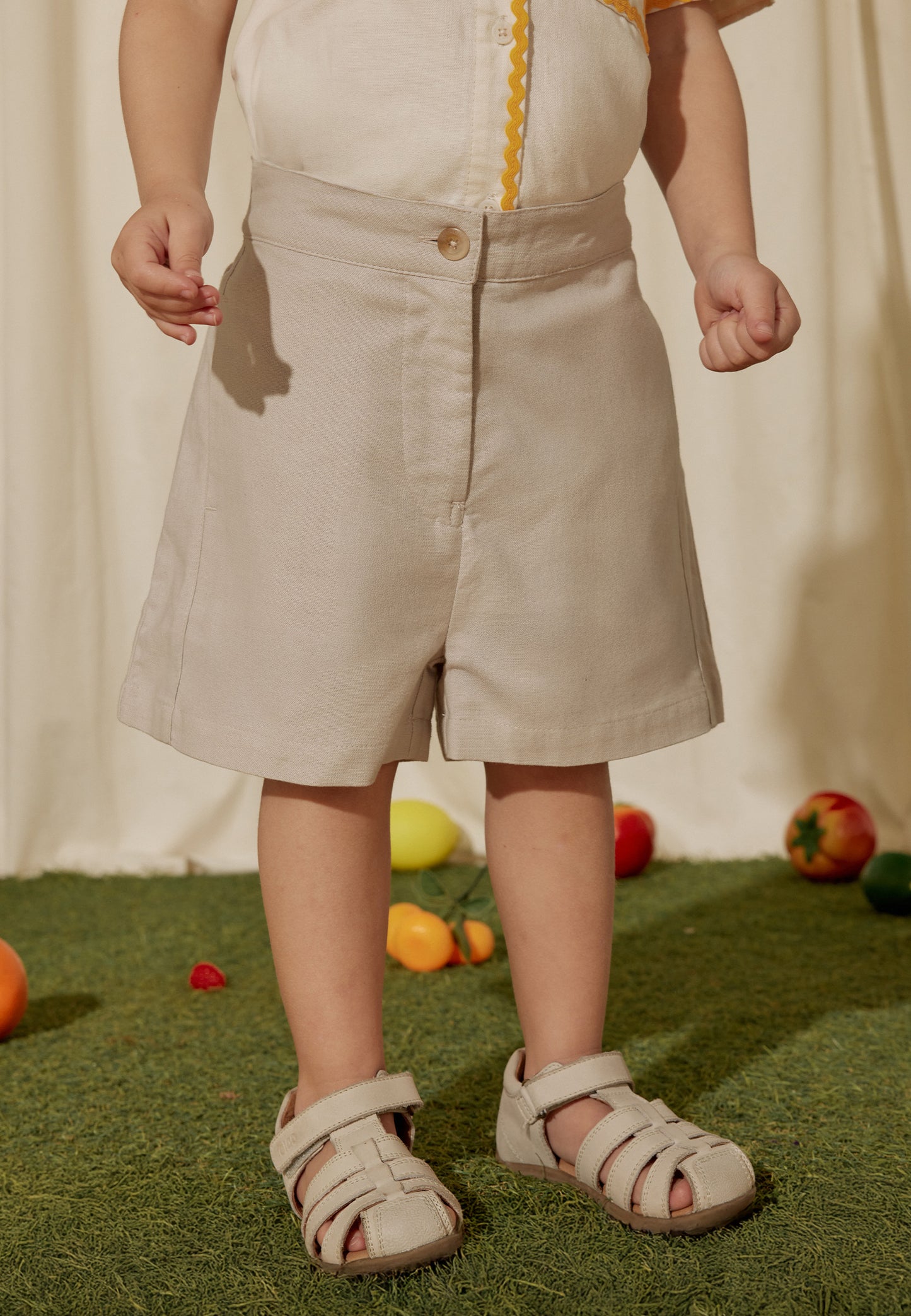 Osella Kids x Smiley World Lana Linen Shorts
