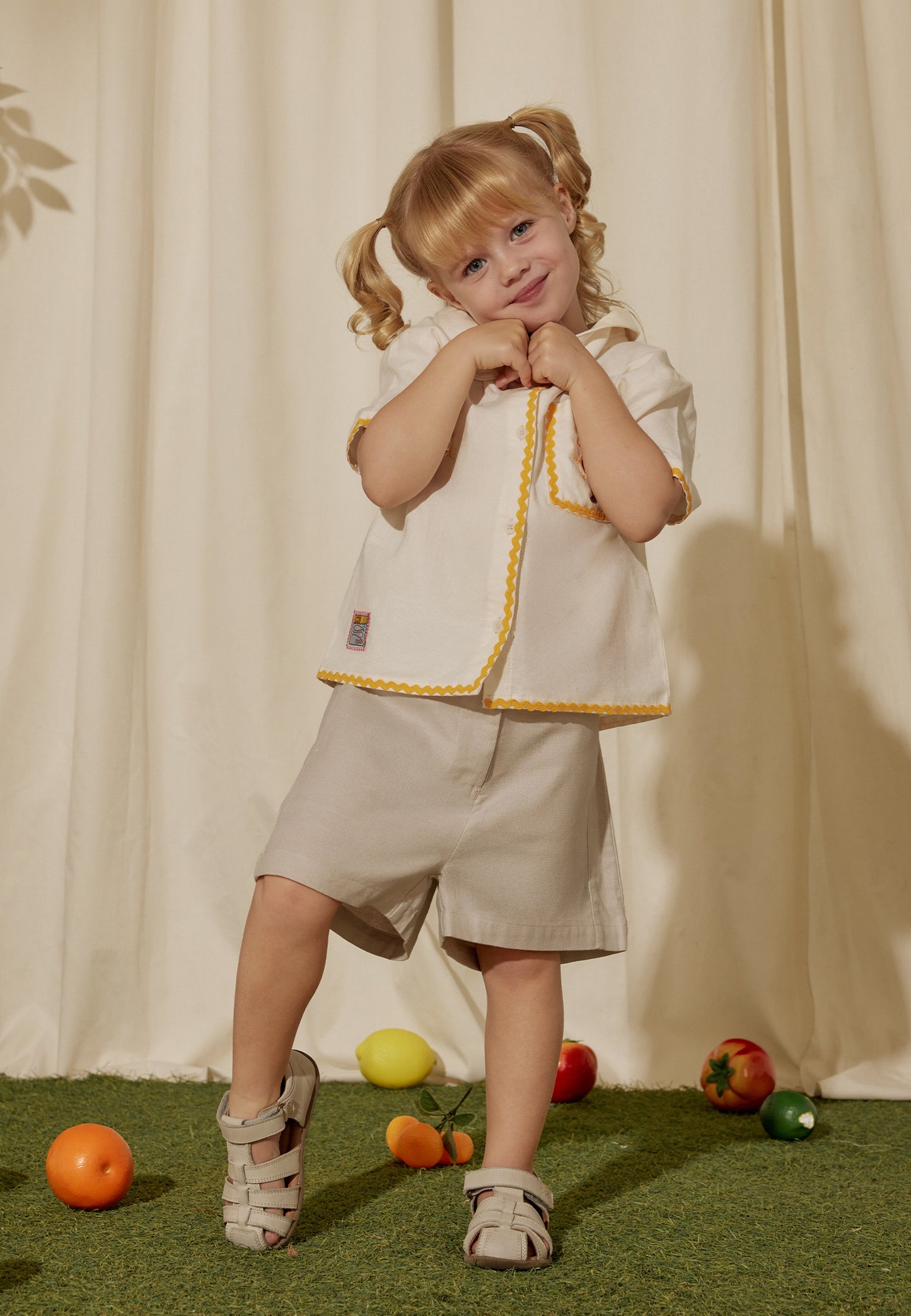 Osella Kids x Smiley World Lana Linen Shorts