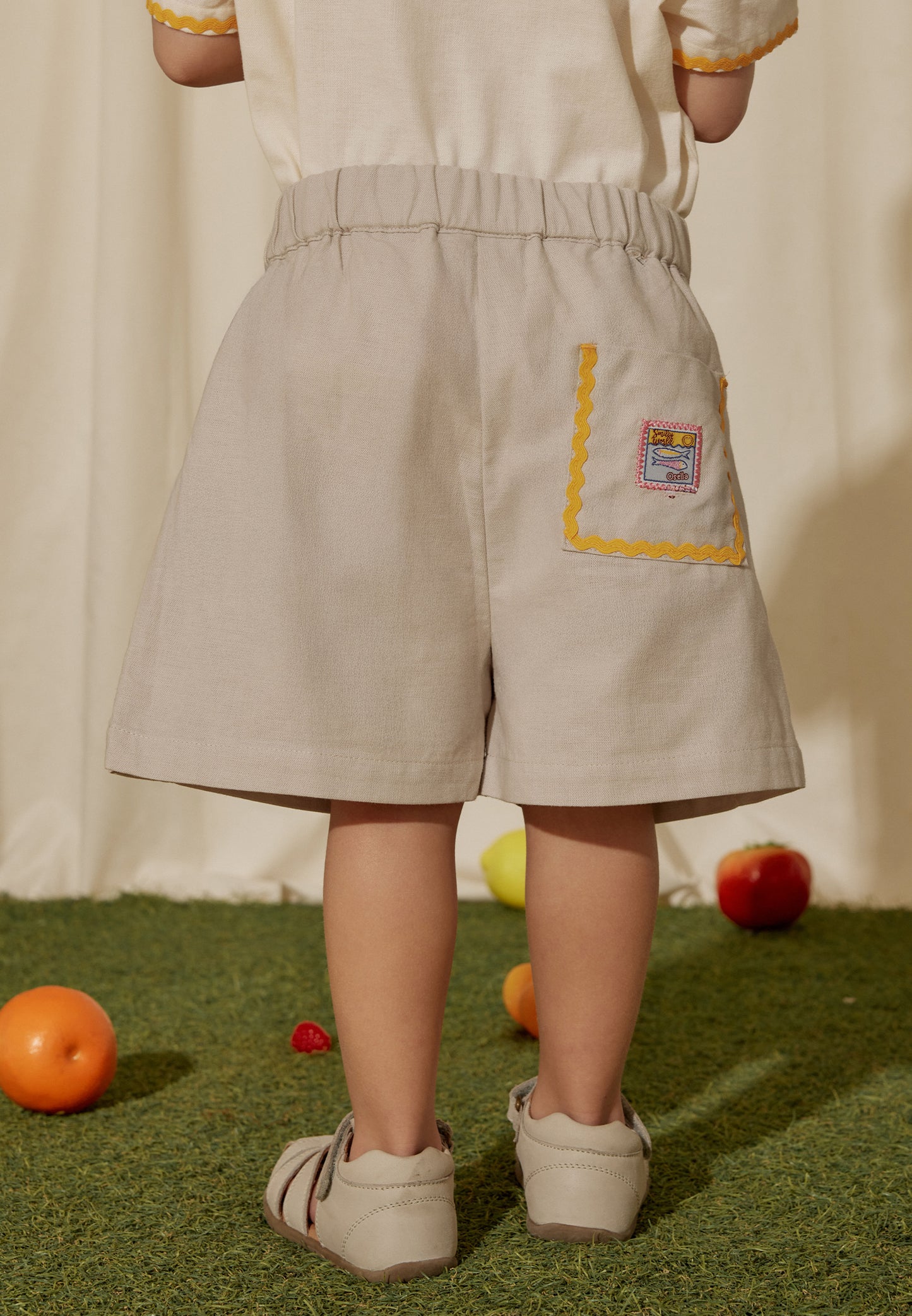 Osella Kids x Smiley World Lana Linen Shorts