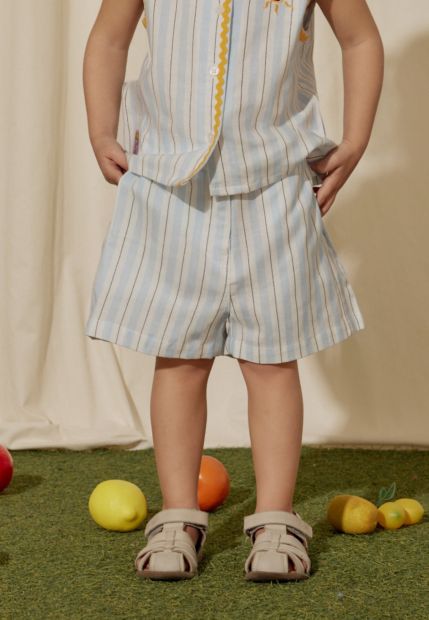 Osella Kids x Smiley World Lana Linen Shorts