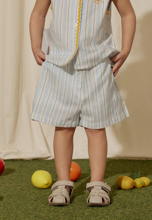 Osella Kids x Smiley World Lana Linen Shorts