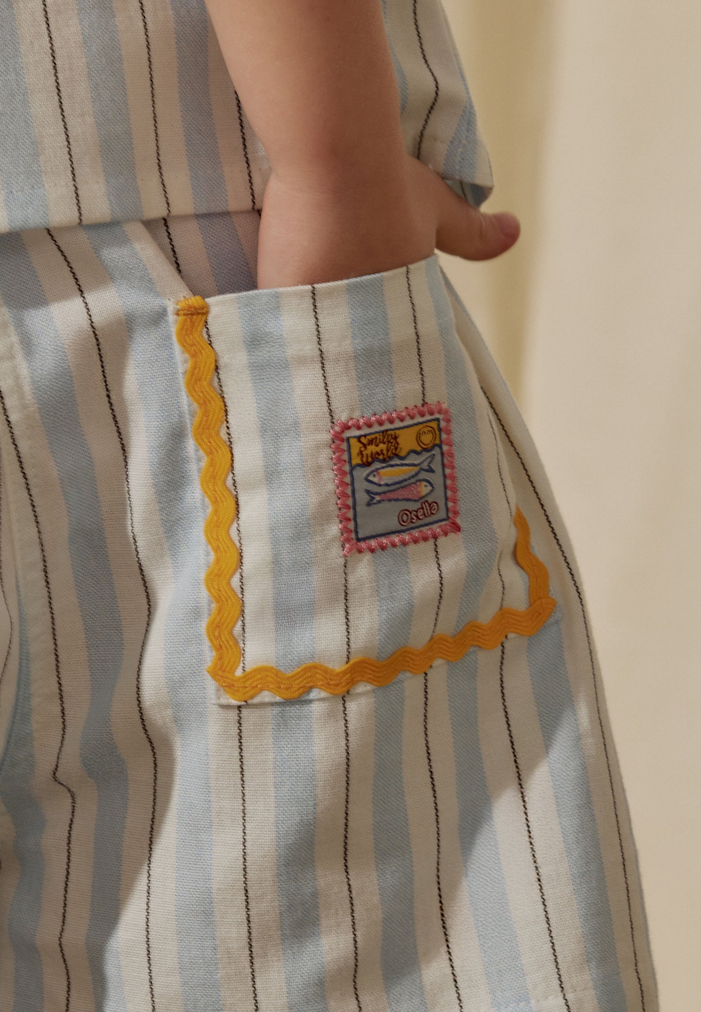 Osella Kids x Smiley World Lana Linen Shorts