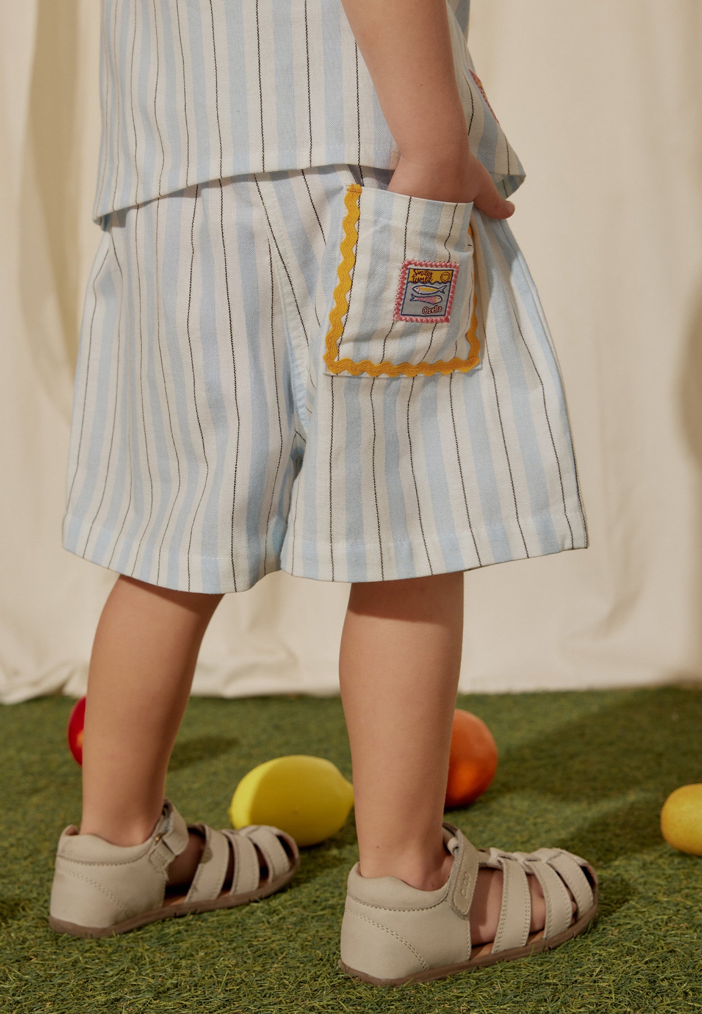 Osella Kids x Smiley World Lana Linen Shorts