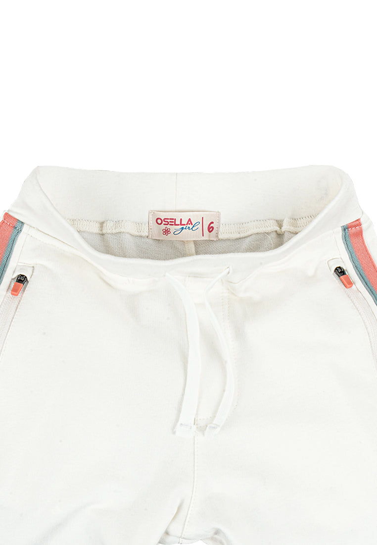 Osella Kids Jogger Pants In White