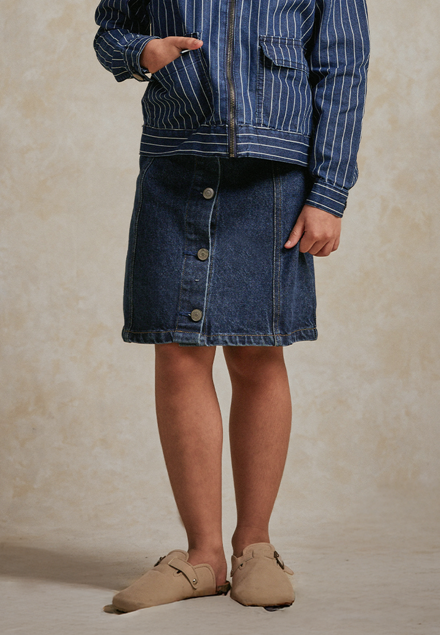 Osella Kids Kia Denim Short Skirt