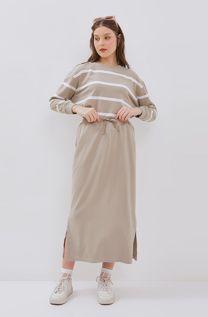 [NEW] Osella Lulu Comfortable Stretch Long Knit Skirt 21875006 | Rok Wanita Panjang Stretch