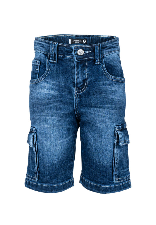 Osella Kids Kenzi Short Denim Cargo Pants