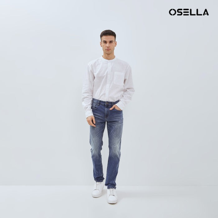 [NEW] OSELLA EZRA SLIM FIT DENIM PANTS IN DARK BLUE WASH 208O5003A2 | Celana Panjang Jeans Pria