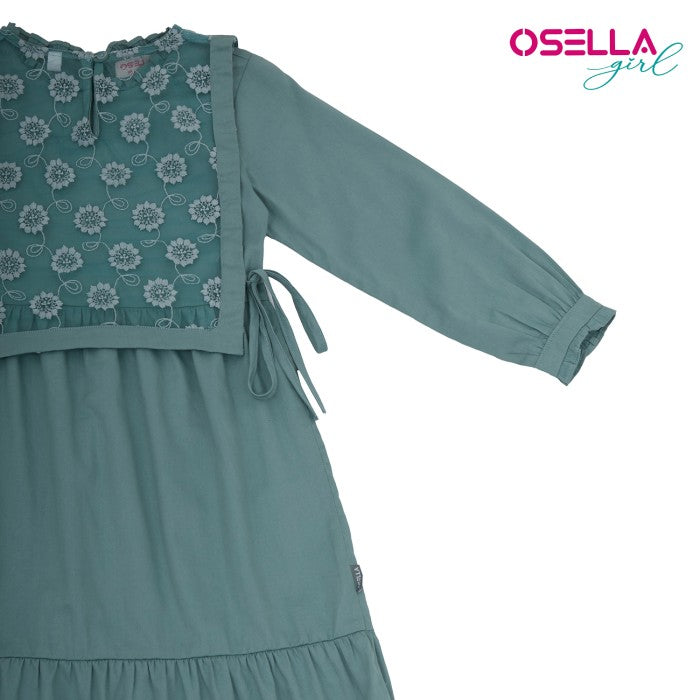 OSELLA RUHANI MAXI DRESS WITH ADDITIONAL TULLE VEST IN SAGE GREEN 2357500273