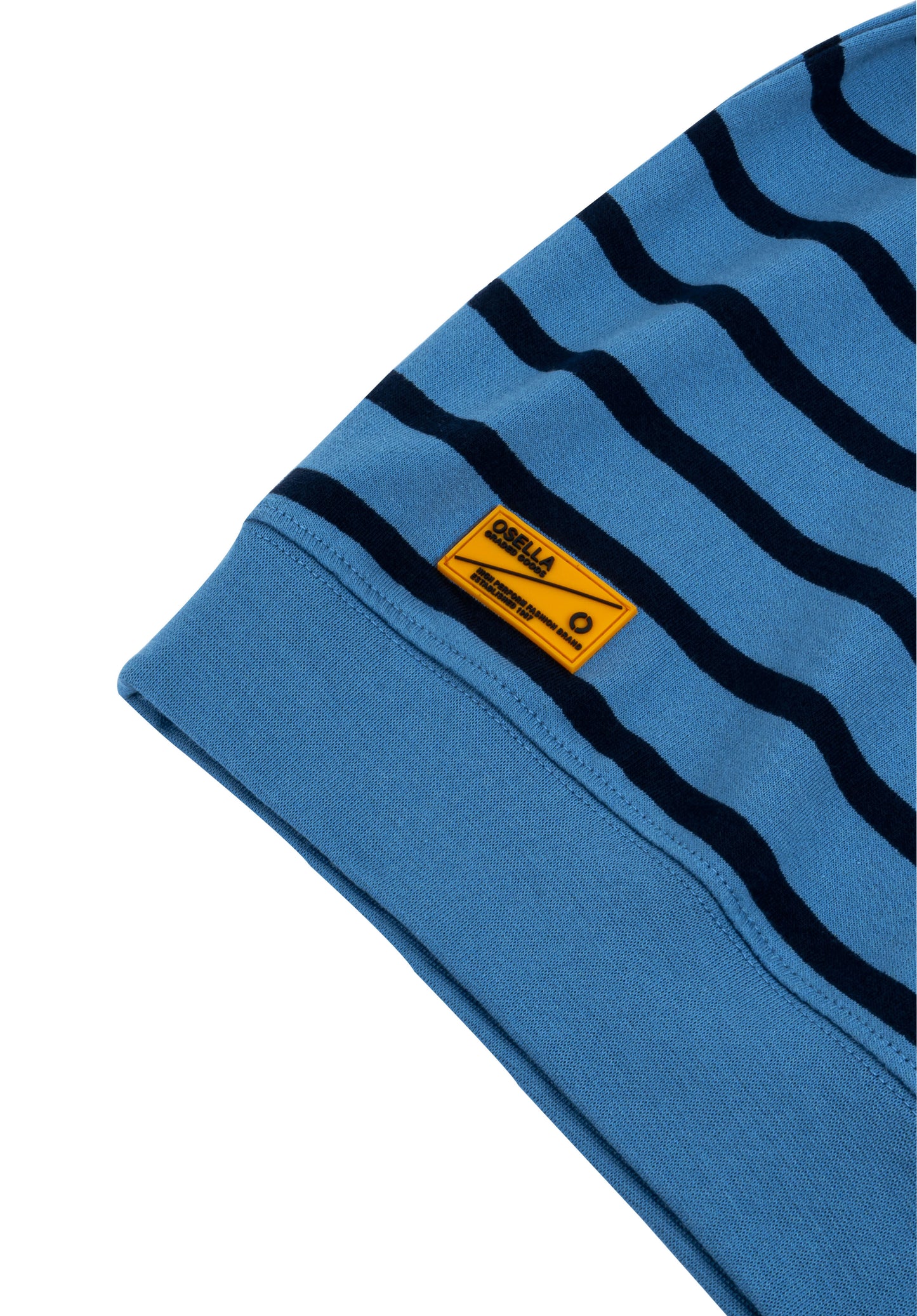 Osella Kids Stripe Sweatshirt In Light And Dark Blue