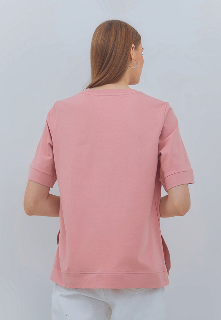 Osella Oversized Printed T-Shirt in Pink