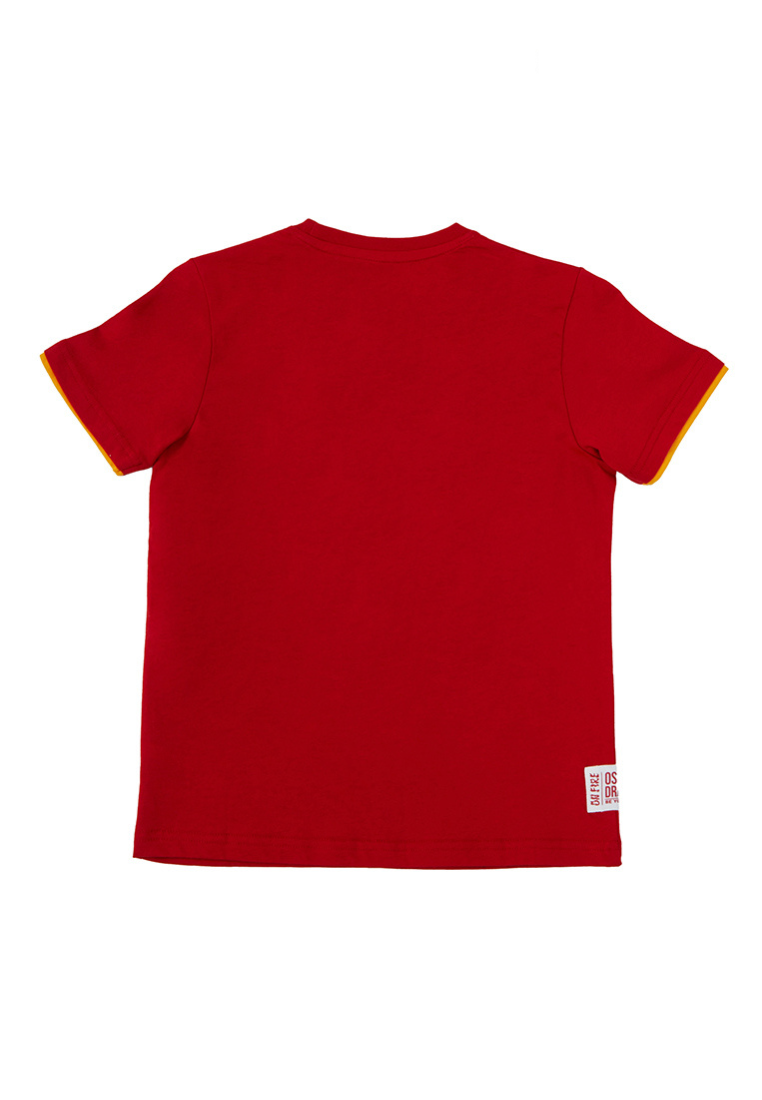 Osella Kids Lunar Regular Graphic T-Shirt In Red