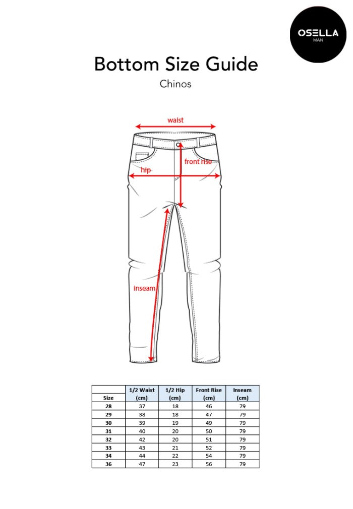 OSELLA WILLY BASIC CHINOS PANTS 208P5004