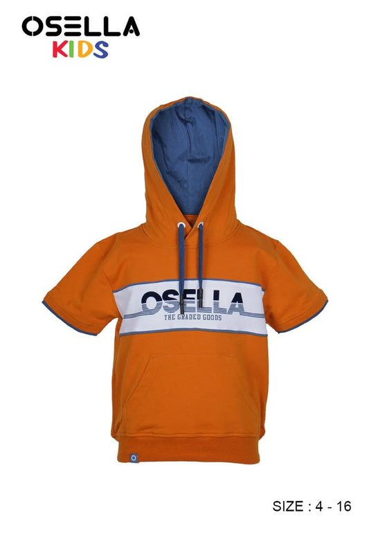 OSELLA REGULAR HOODIE T SHIRT IN MUSTARD
