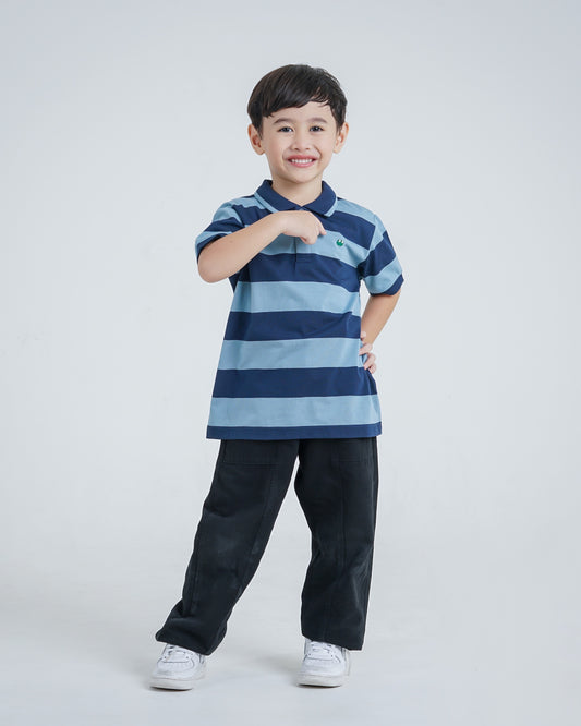 Osella Kids Basic Regular Fit Stripe Polo Shirt