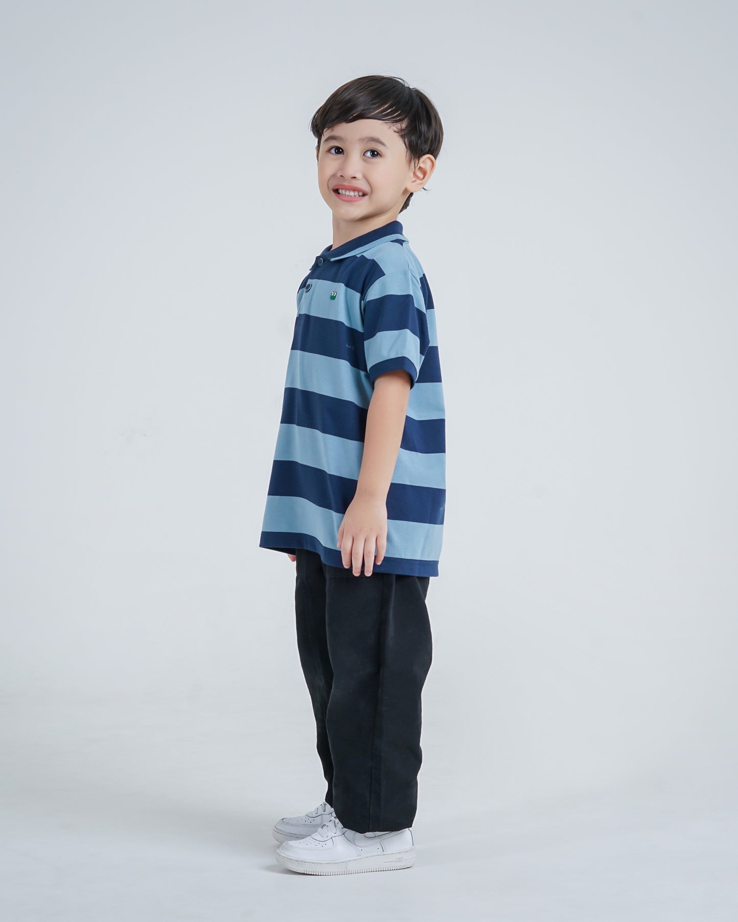Osella Kids Basic Regular Fit Stripe Polo Shirt