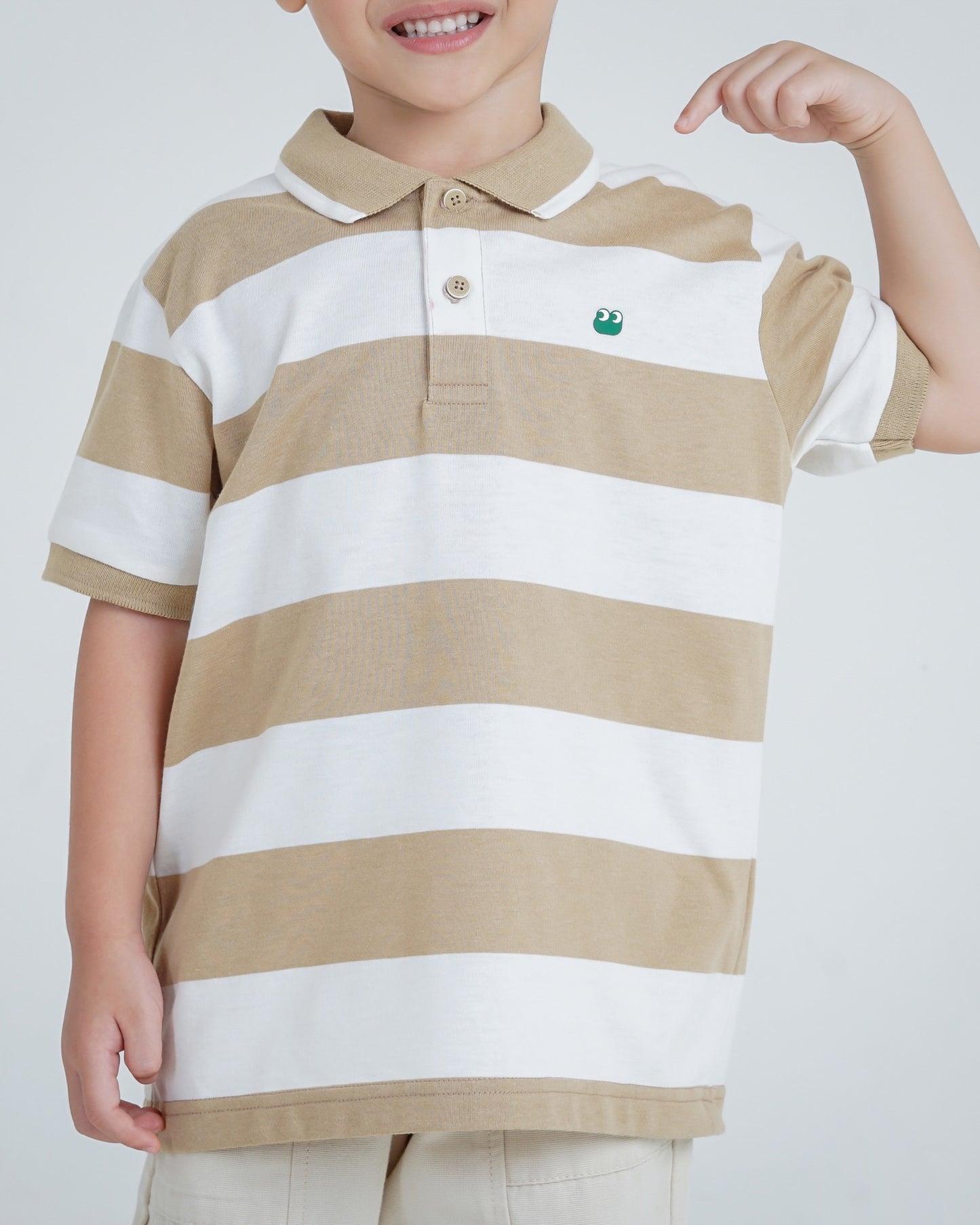 Osella Kids Basic Regular Fit Stripe Polo Shirt