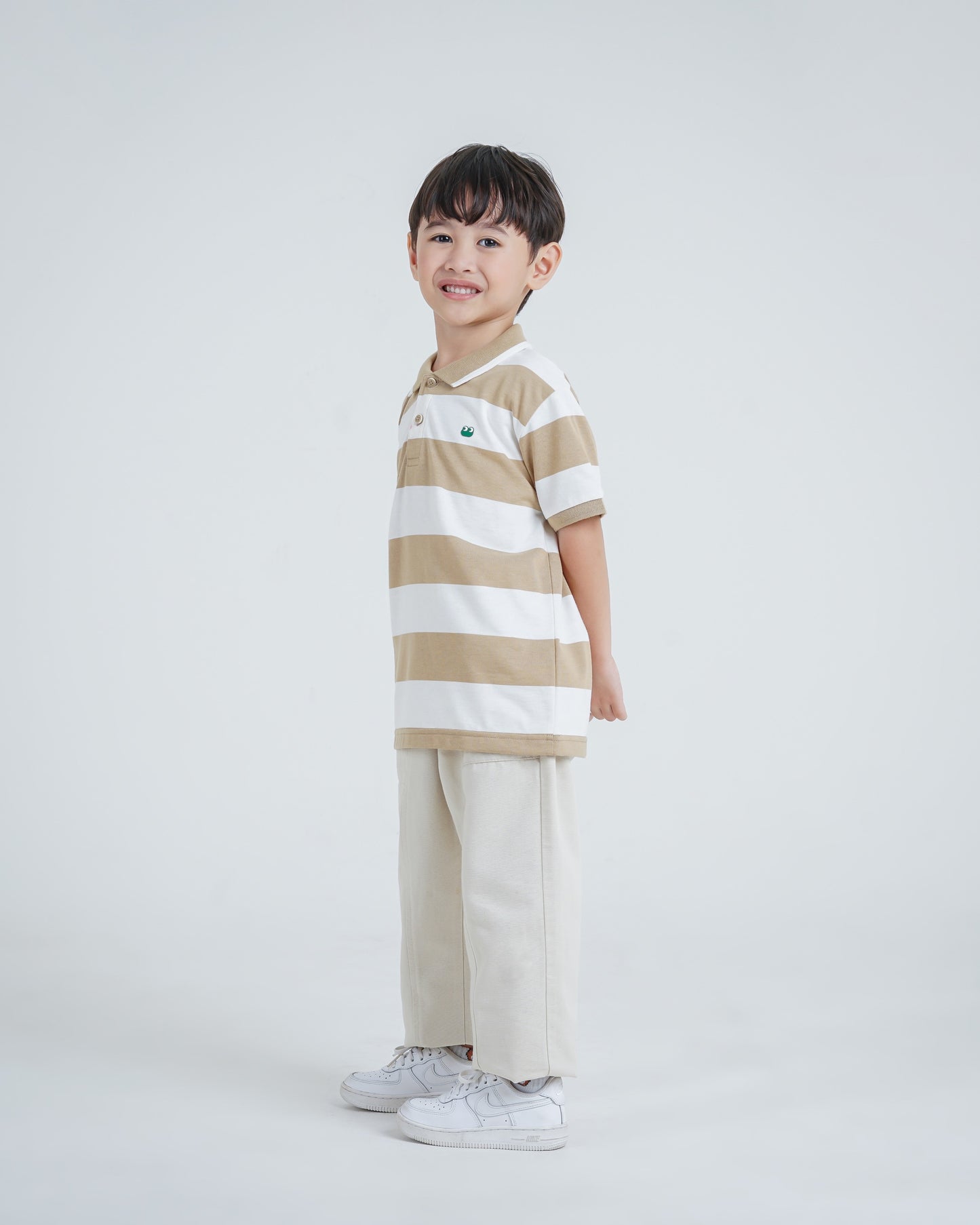 Osella Kids Basic Regular Fit Stripe Polo Shirt