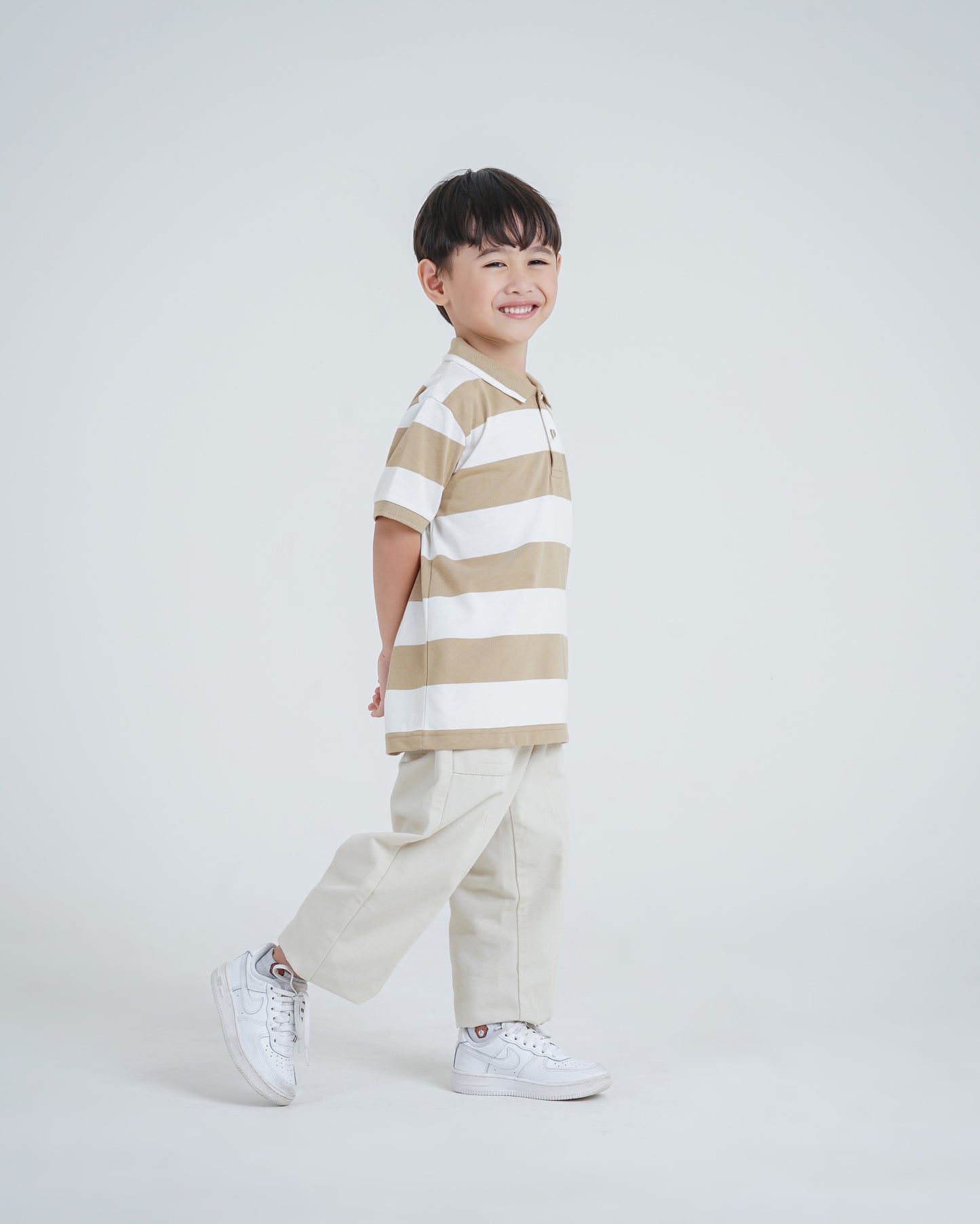 Osella Kids Basic Regular Fit Stripe Polo Shirt