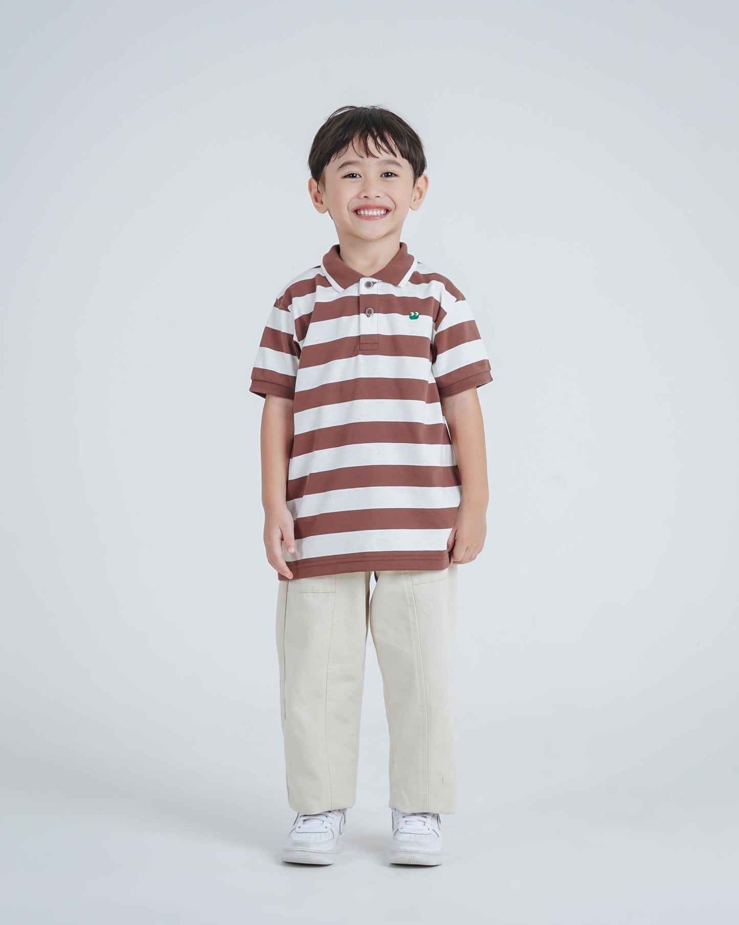 Osella Kids Regular Fit Stripe Polo Shirt