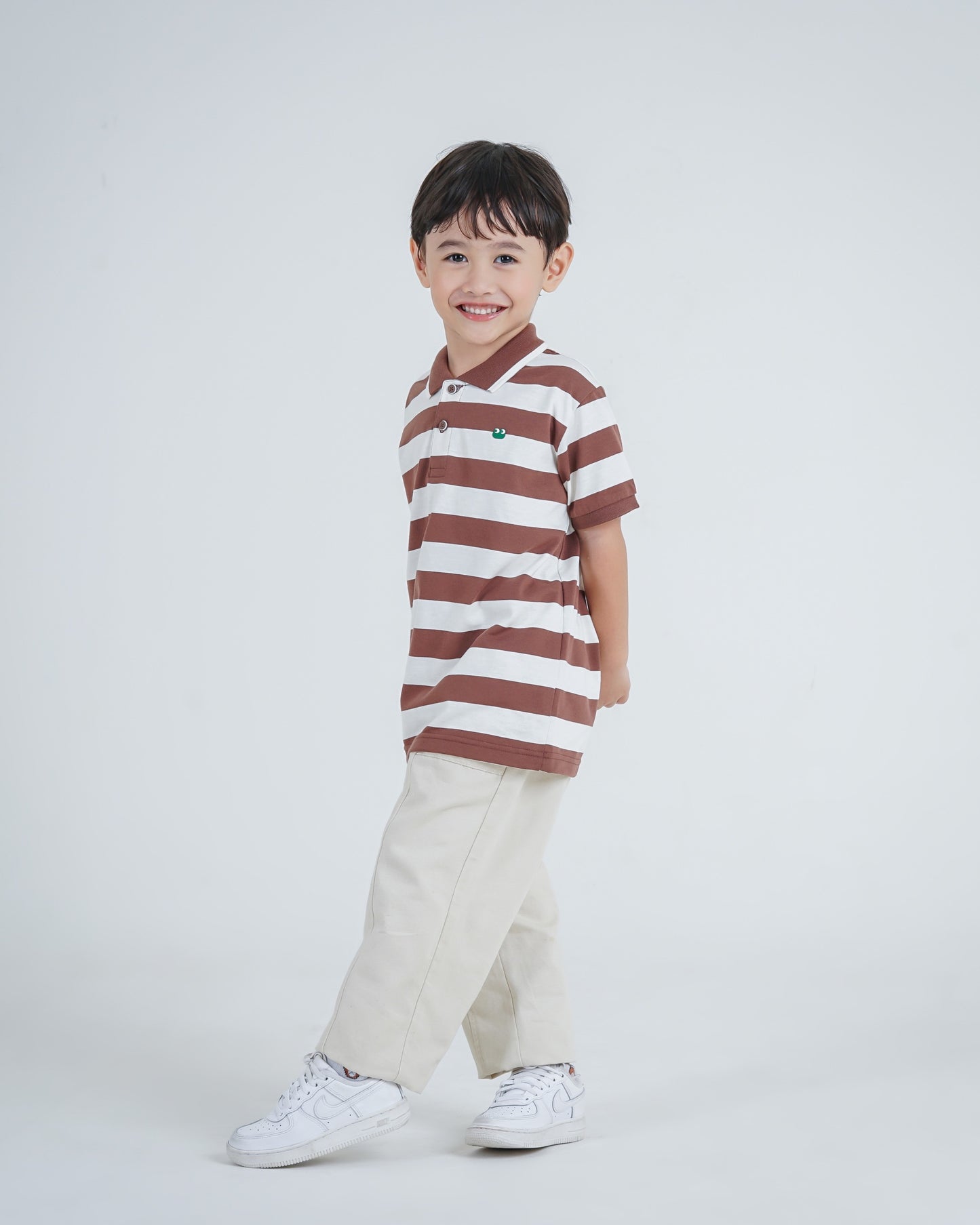 Osella Kids Regular Fit Stripe Polo Shirt