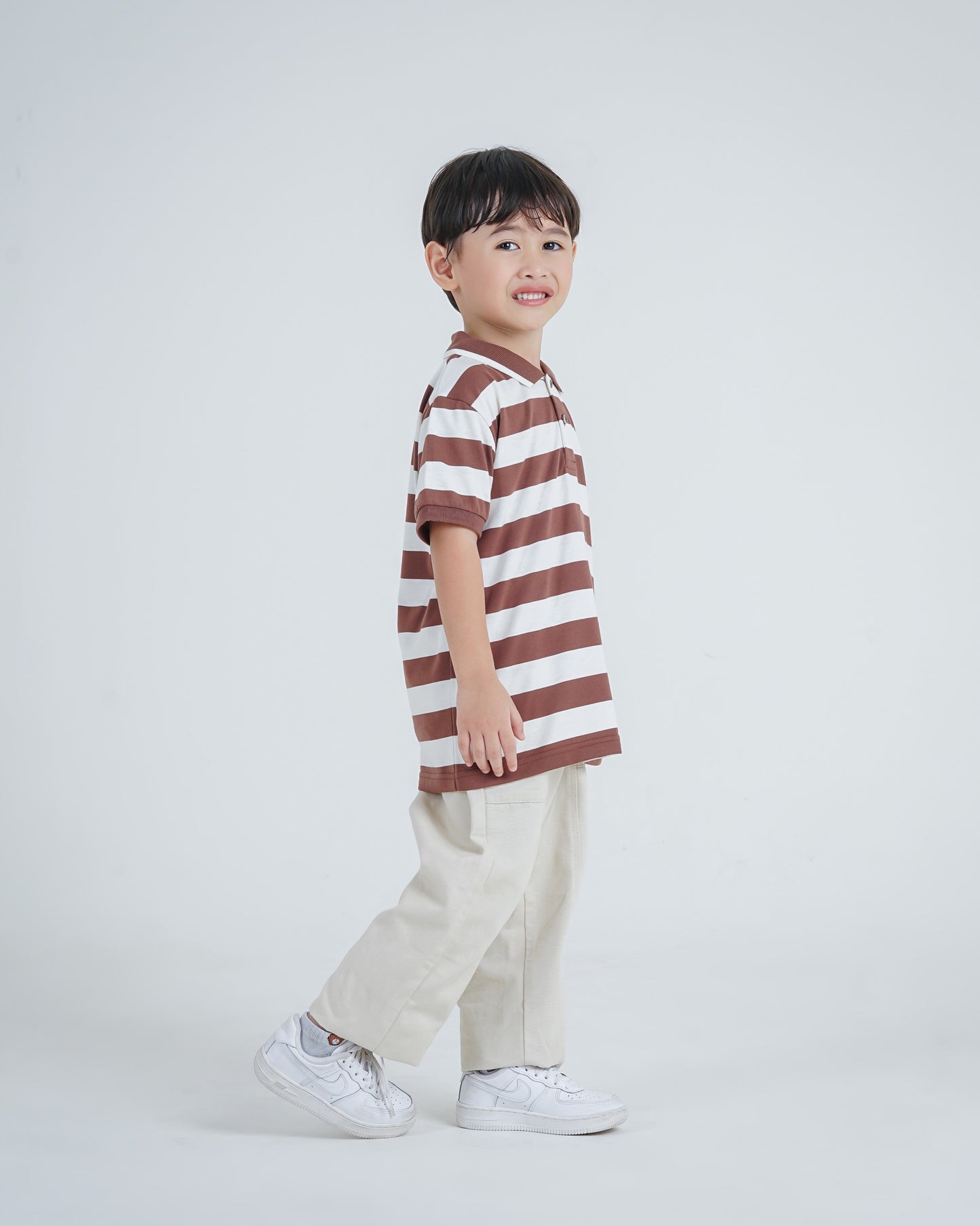 Osella Kids Regular Fit Stripe Polo Shirt