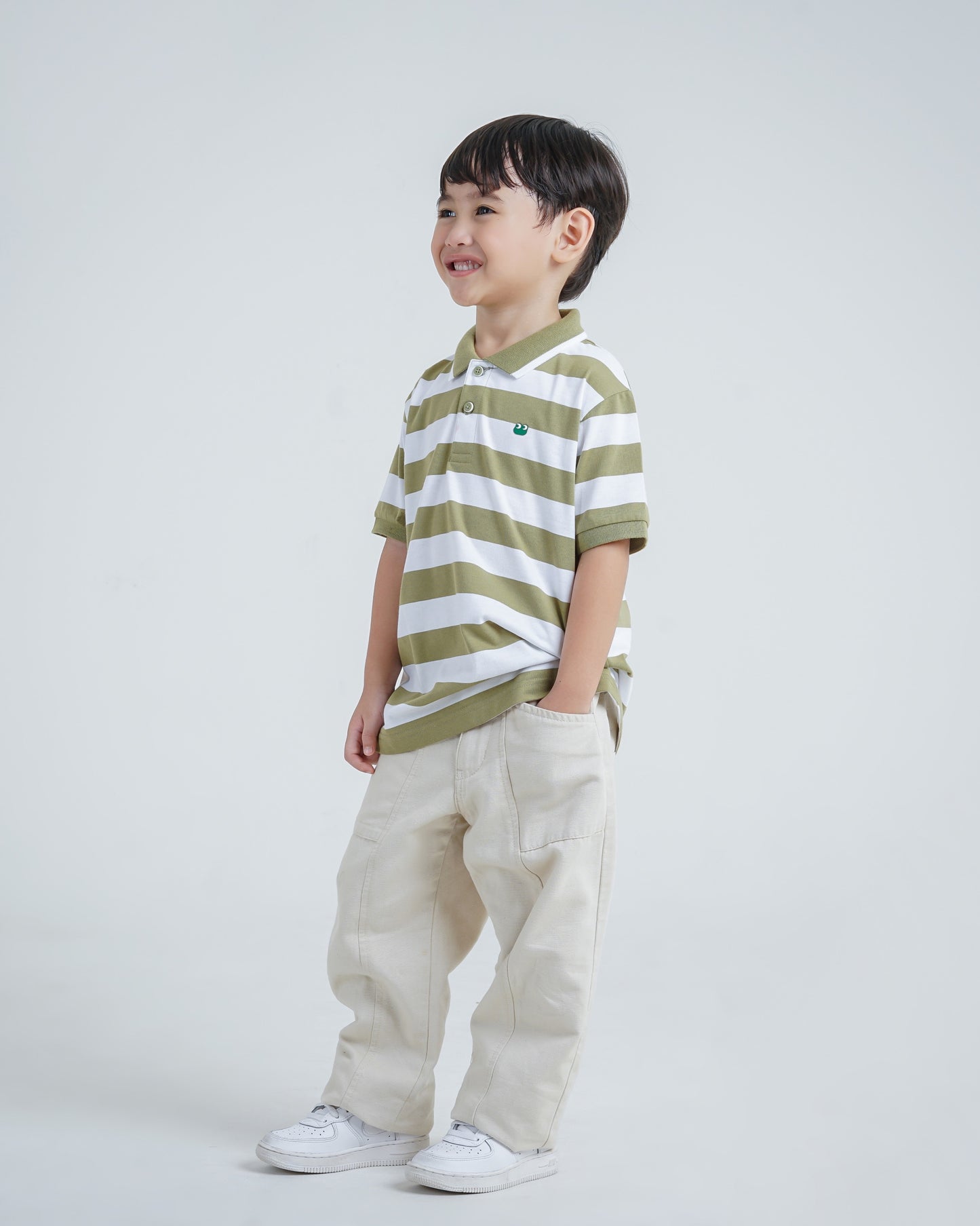 Osella Kids Regular Fit Stripe Polo Shirt