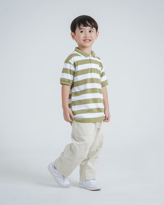 Osella Kids Regular Fit Stripe Polo Shirt