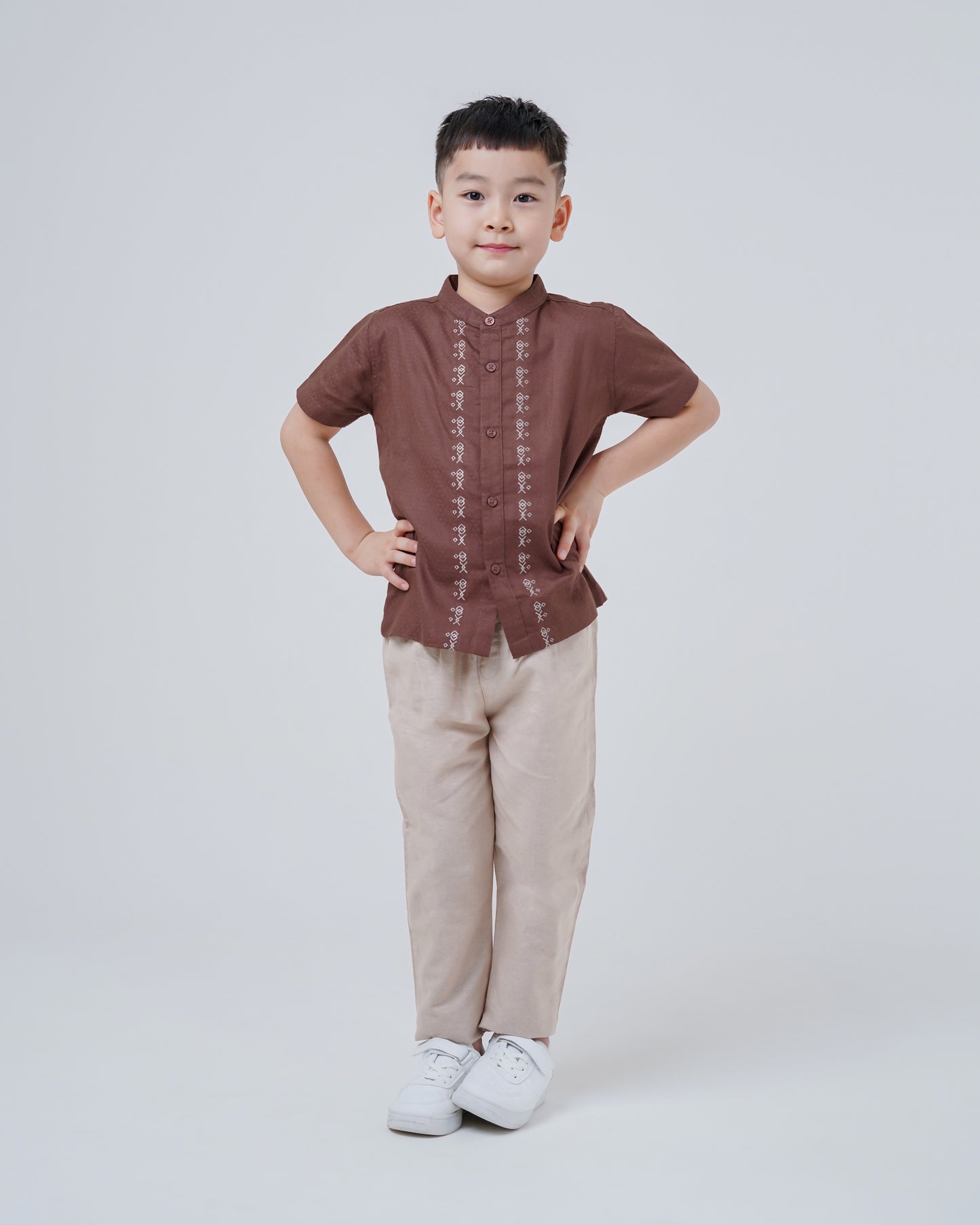 Osella Kids Koko Embroidered Koko Shirt And Pants Set
