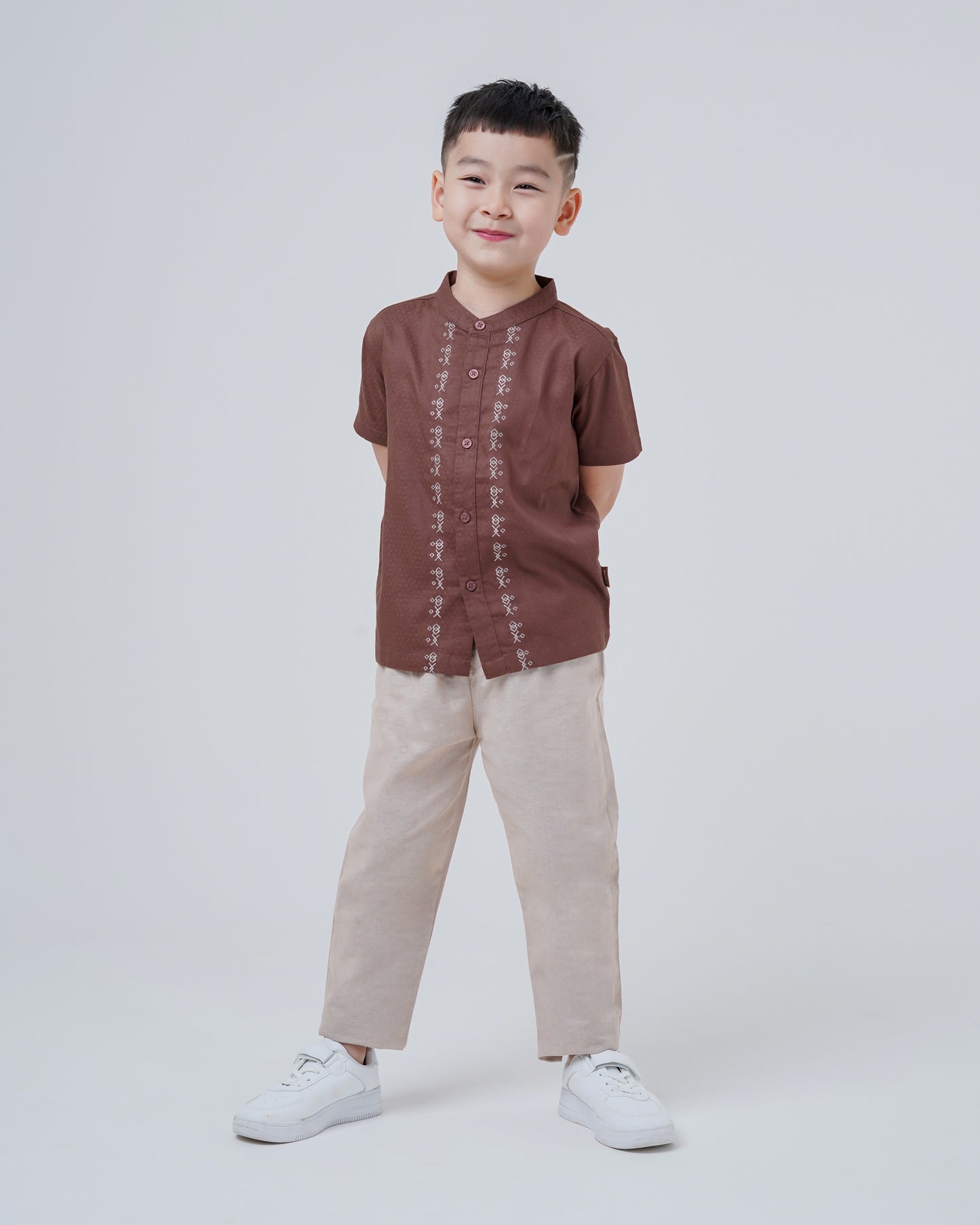 Osella Kids Koko Embroidered Koko Shirt And Pants Set