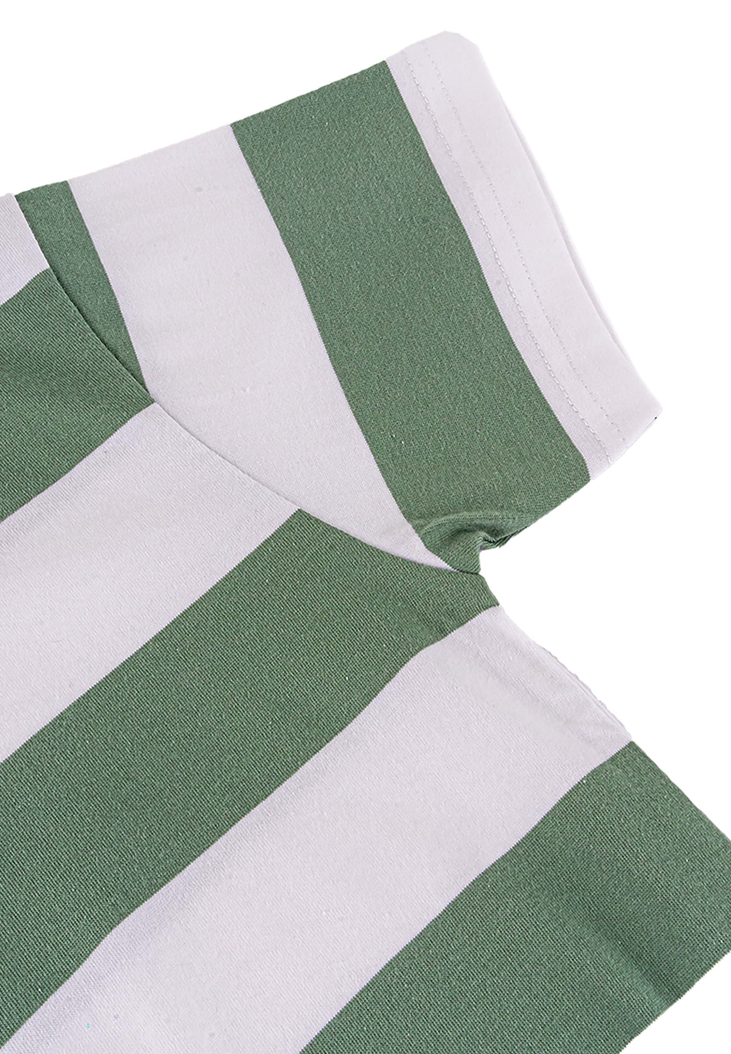 Osella Kids Oversized Stripe T-Shirt In Lafayette Green And White