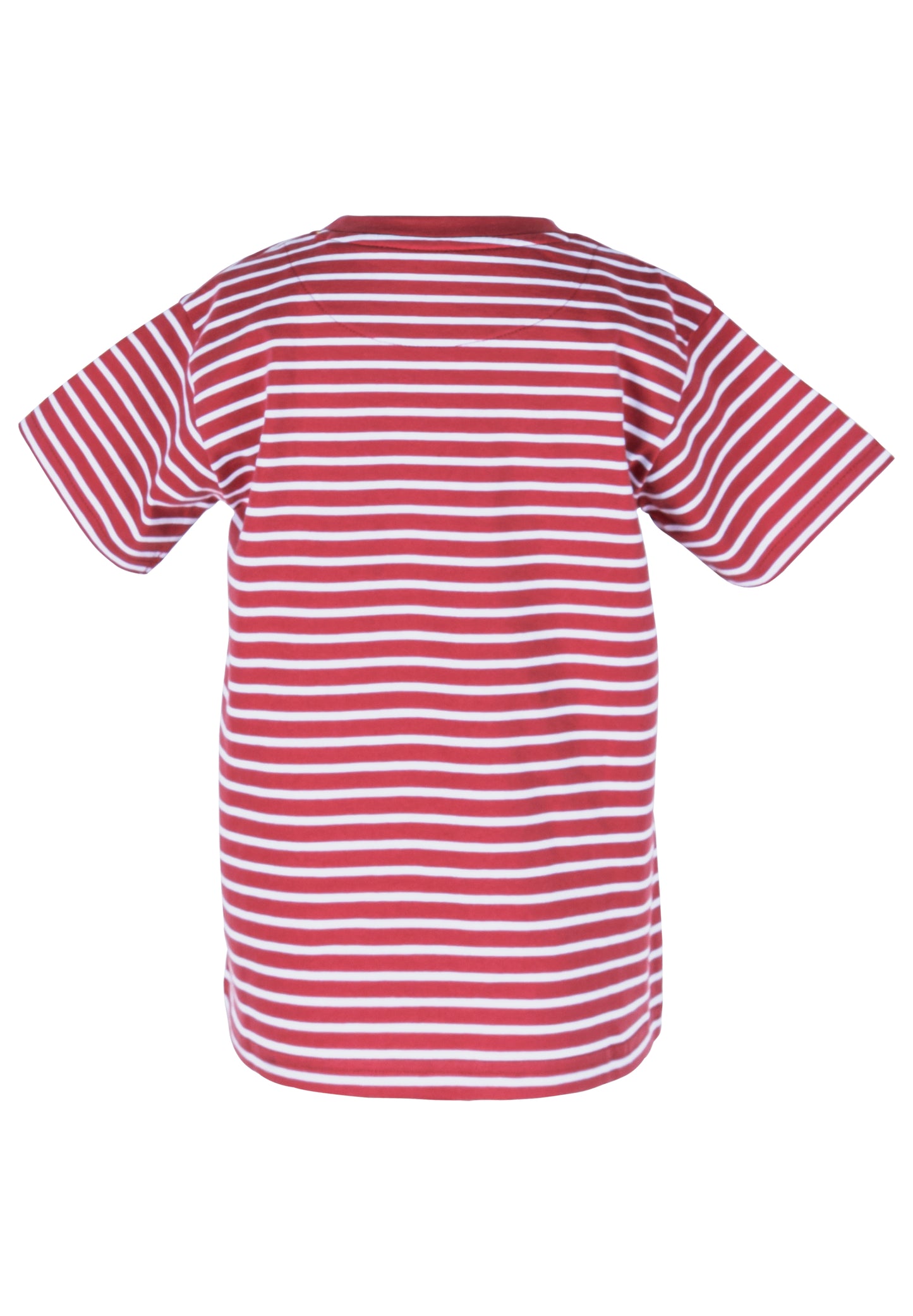 Osella Kids Regular Creator Stripe T-Shirt Print In Tomato Red And White