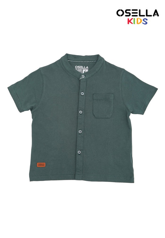 [NEW] Osella Kids Casual Light Knitted Shirt 22324003 | Kemeja Lengan Pendek Anak Laki-Laki